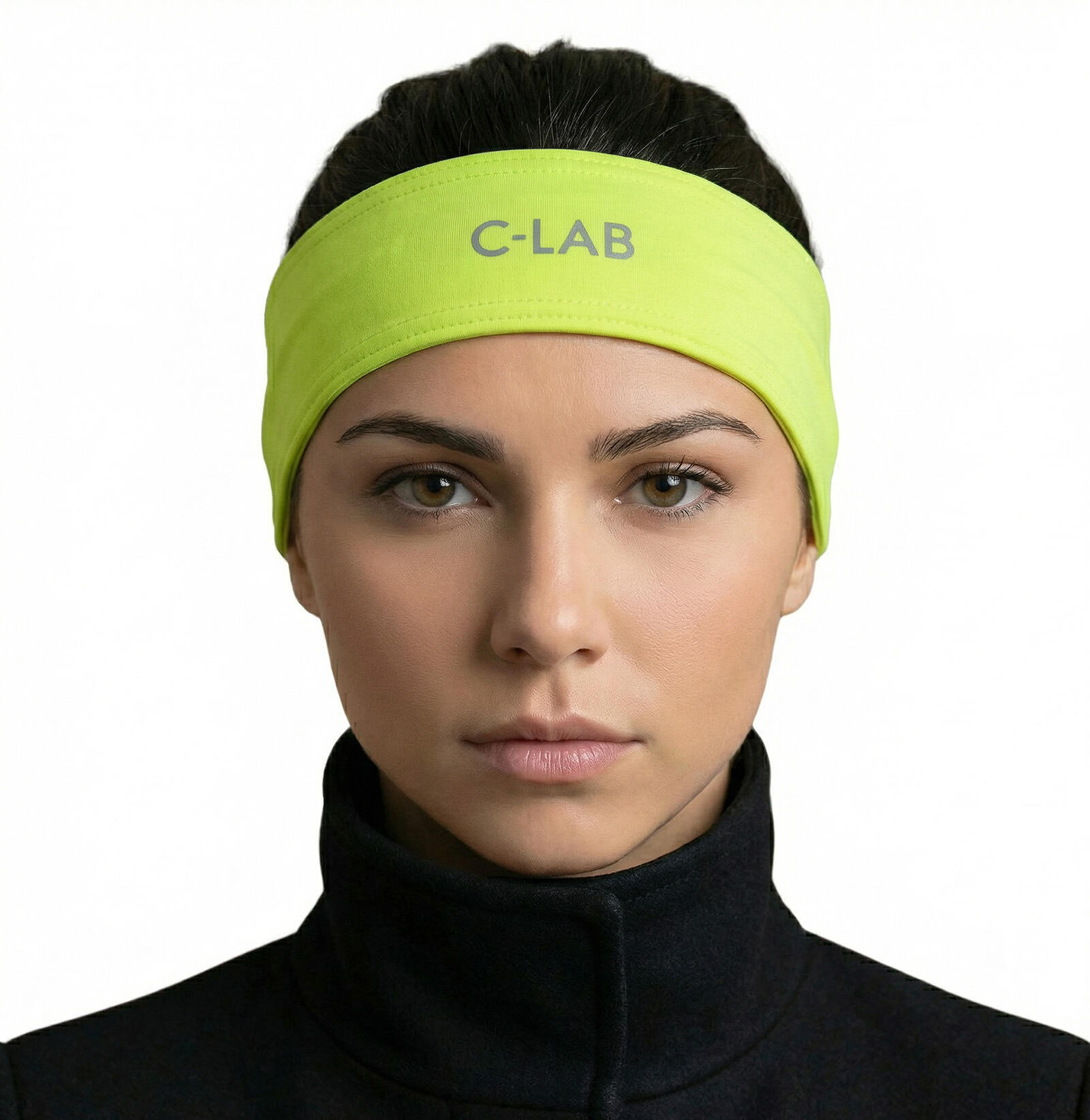 BANDEAU THERMIQUE VELO/RUNNING – JAUNE FLUO 2/4