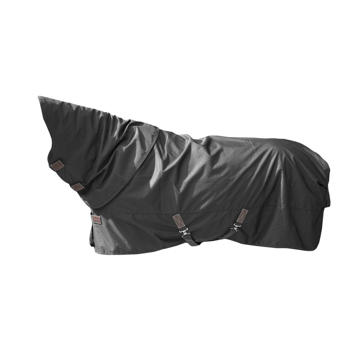 Kentucky Horsewear - Couverture D'Exterieur All Weatherquick Dr Fleece Avec Cou Noir 145-6'6 150gra - Couverture Cheval - Noir - Decathlon