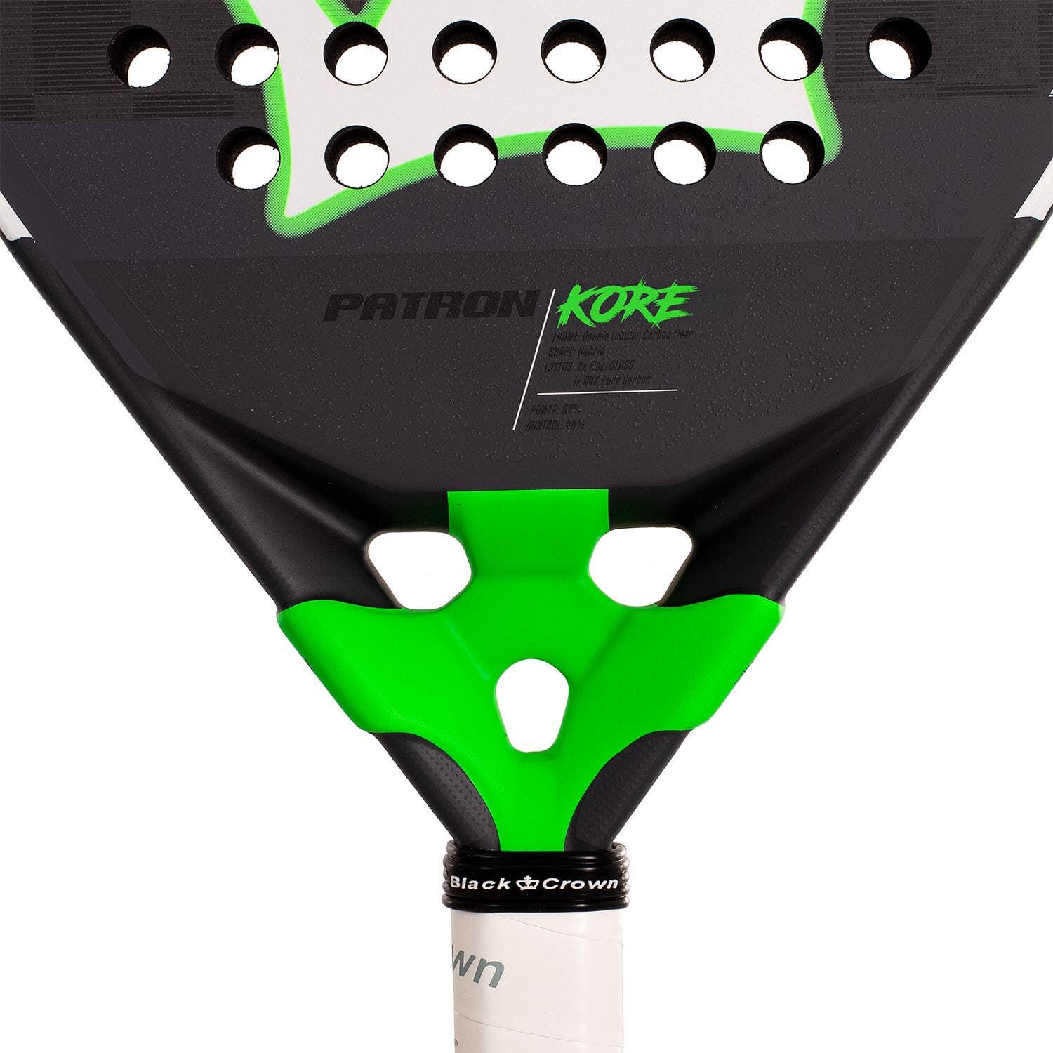 Wielokolorowa rakieta Crown Patron Kore Padel w kolorze czarnym 4/5