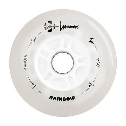 LUMINOUS Roue Inline 110mm 85A Arc en ciel Blanc [x3]