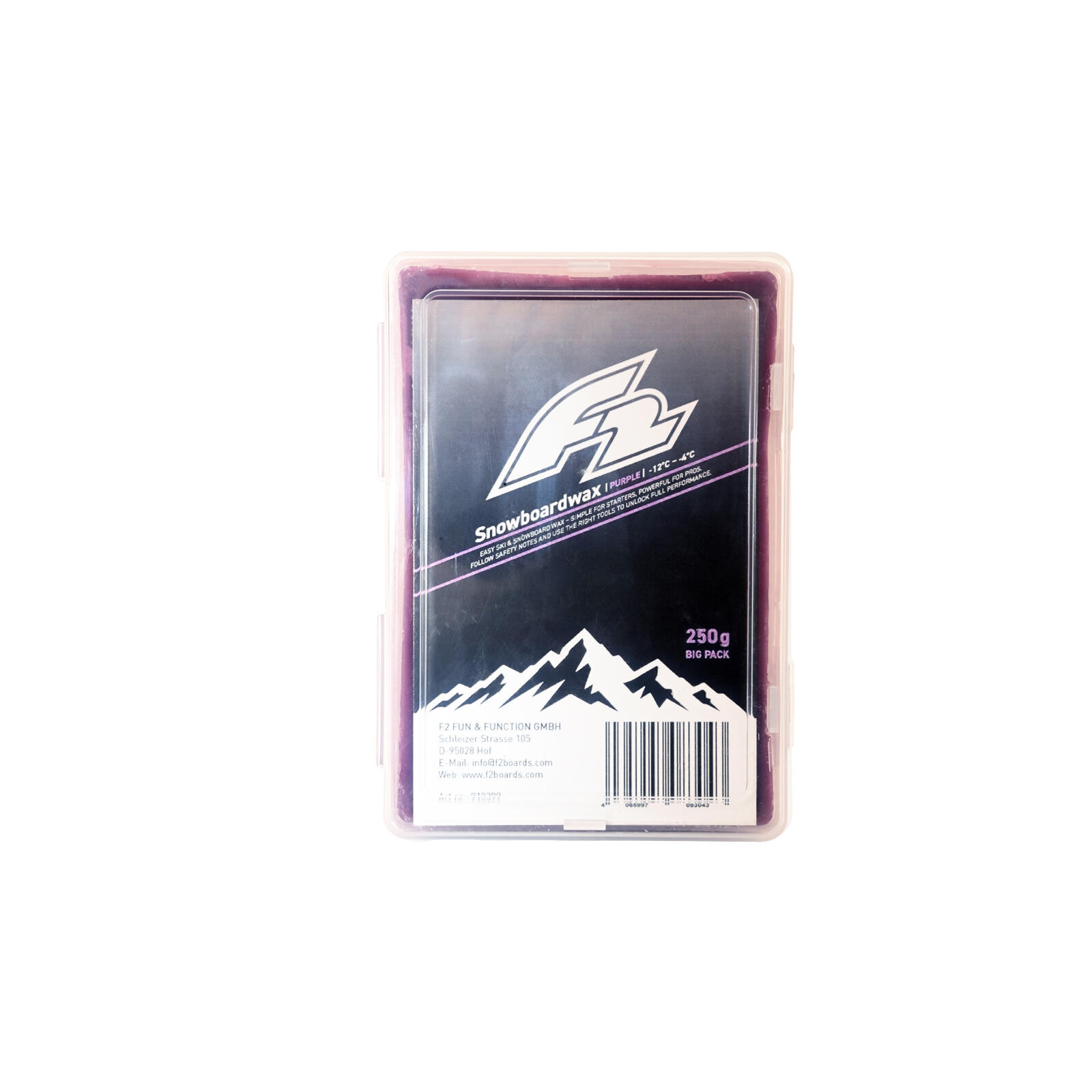F2 Set Snowboard Wachs Paket 1,25kg (5x250g) für alle Temperaturen 5/7