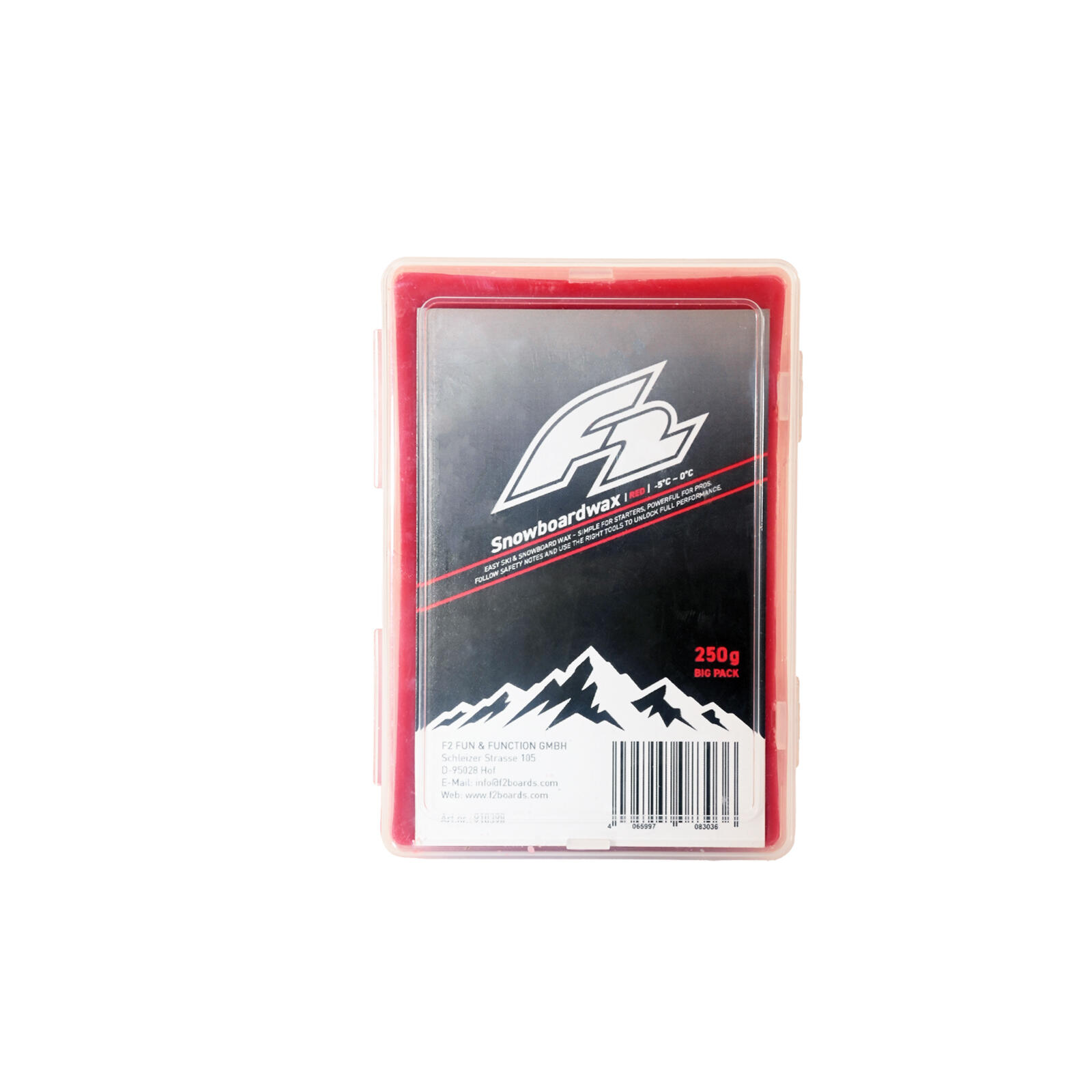 F2 Set Snowboard Wachs Paket 1,25kg (5x250g) für alle Temperaturen 4/7