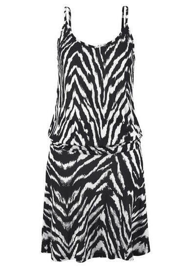 Damen Beachtime Strandkleid mit Animalprint