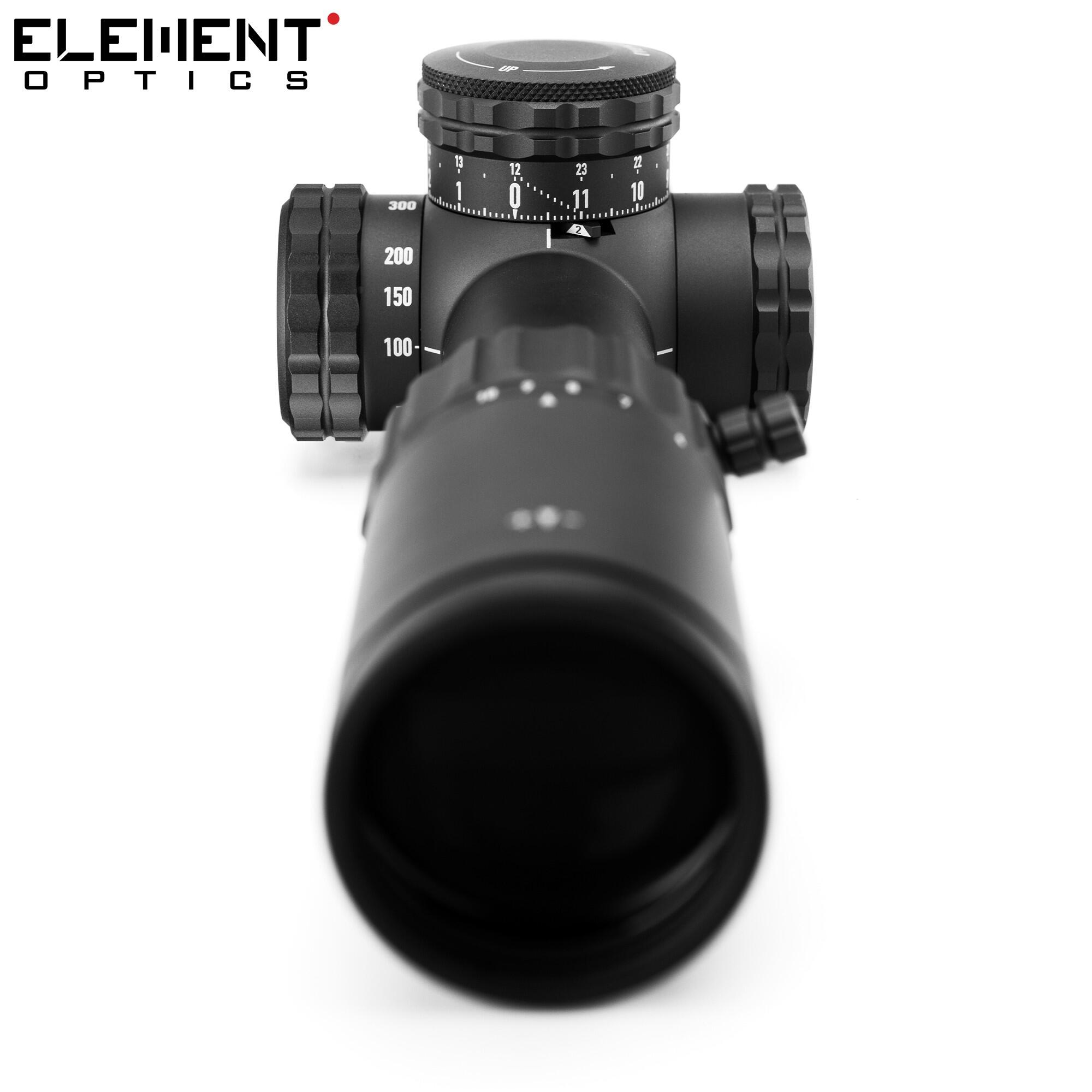Scope Element Optics Theos 2-10x42 FFP MRAD MPR-1D Black 3/7