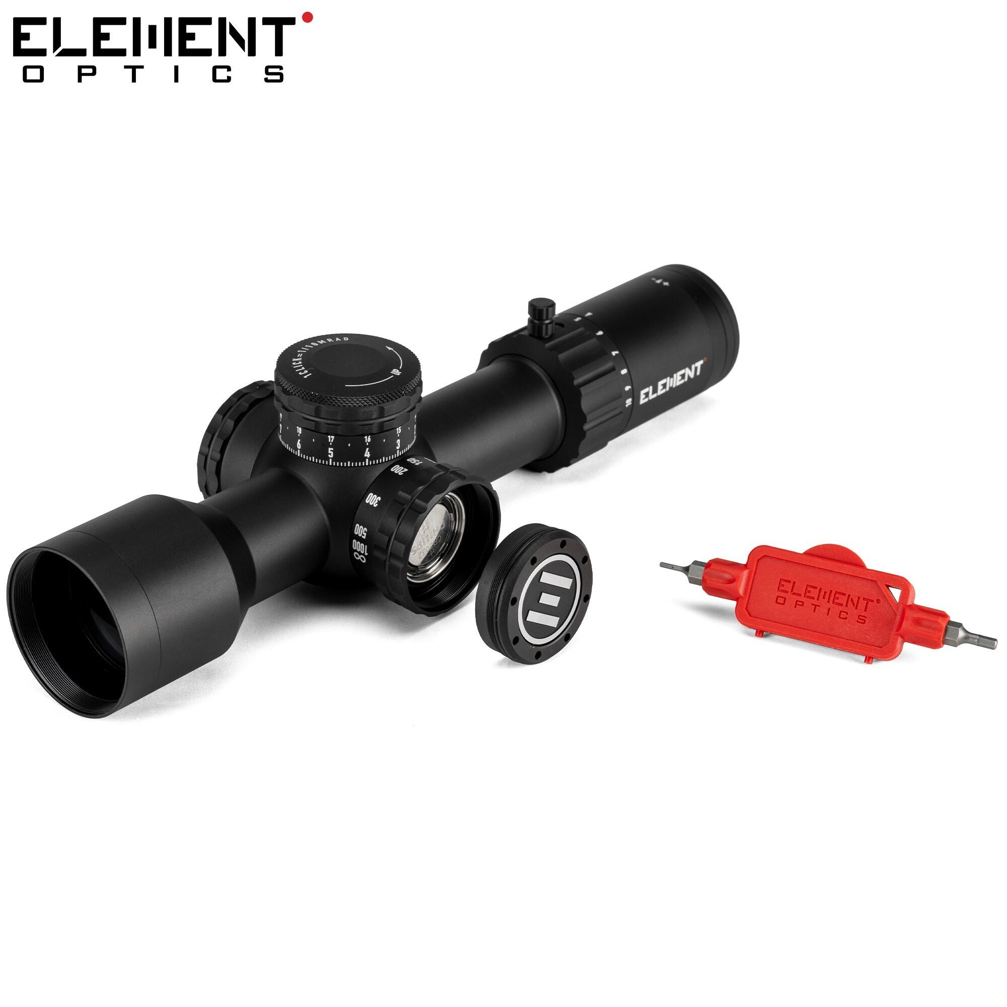 Scope Element Optics Theos 2-10x42 FFP MRAD MPR-1D Black 5/7