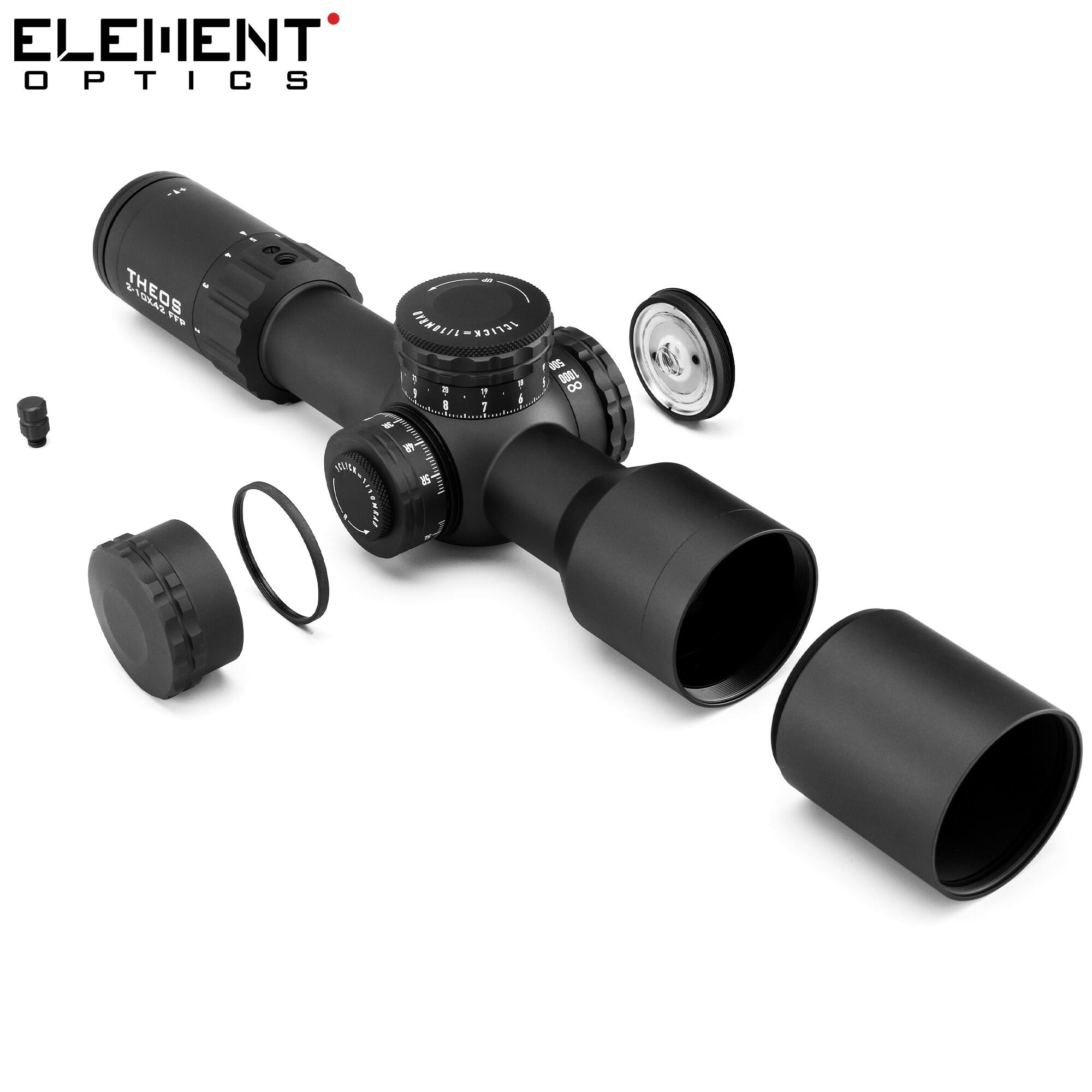 Scope Element Optics Theos 2-10x42 FFP MRAD MPR-1D Black 4/7