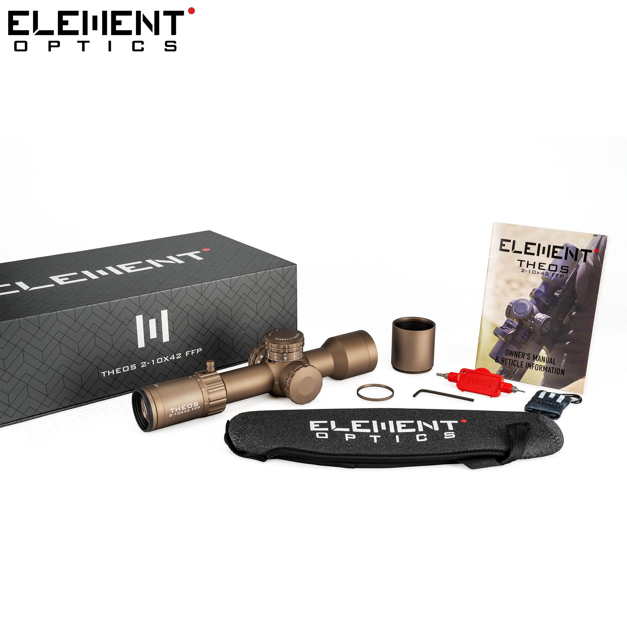Mira Element Optics Theos 2-10x42 FFP MRAD MPR-1D FDE 7/7