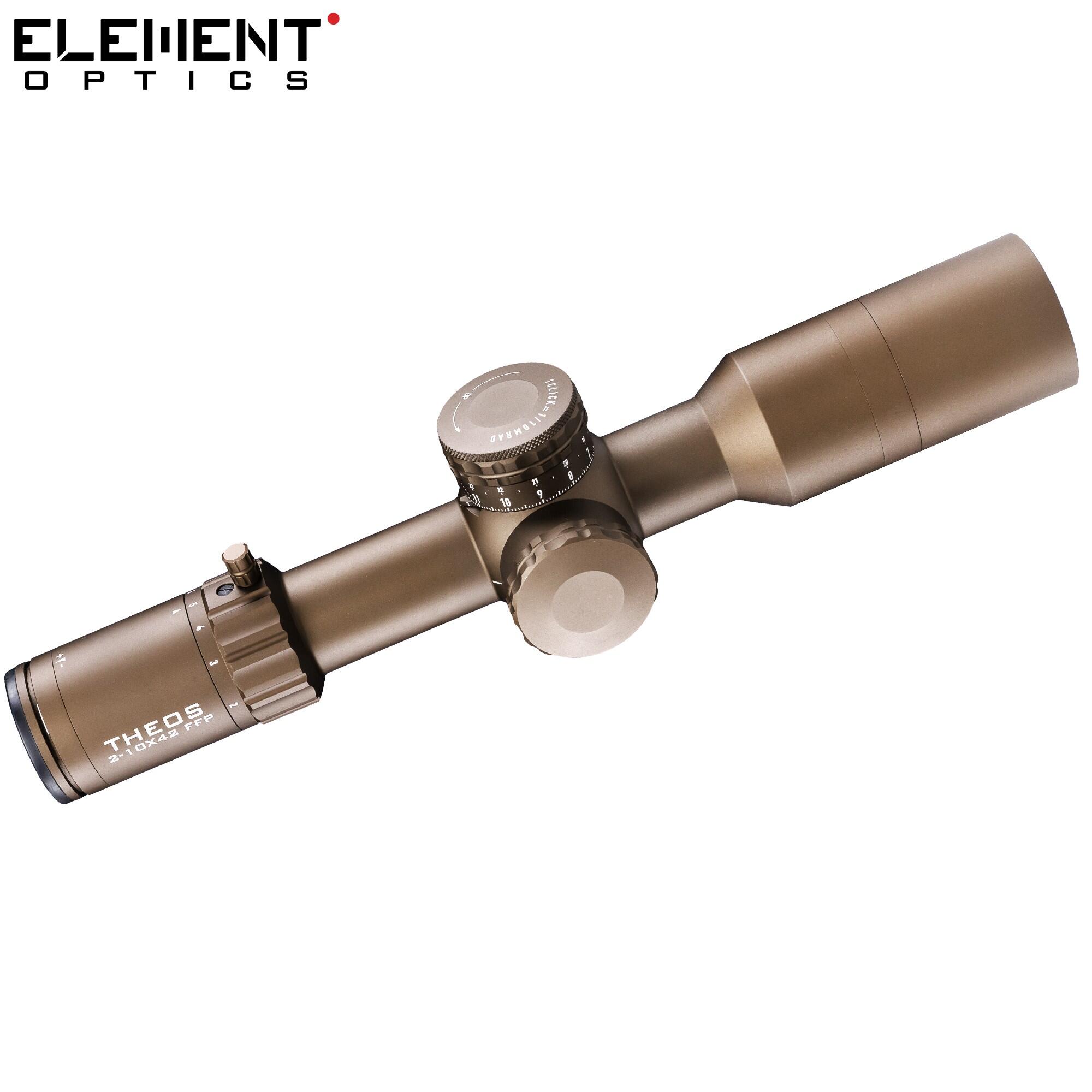 Mira Element Optics Theos 2-10x42 FFP MRAD MPR-1D FDE 4/7