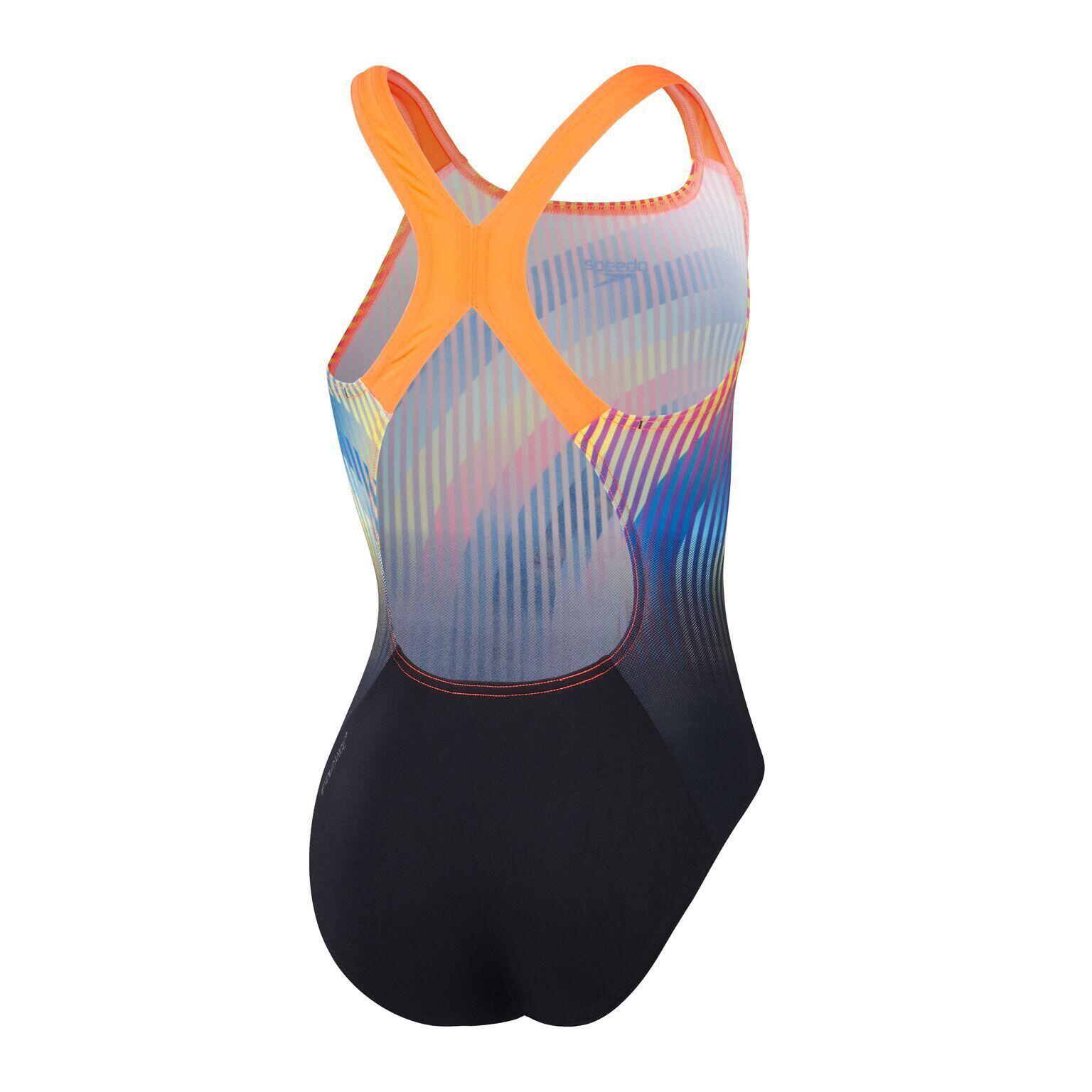 Maillot de bain 1 pièce fille Speedo Eco+ Dig Placem Powerback 2/7