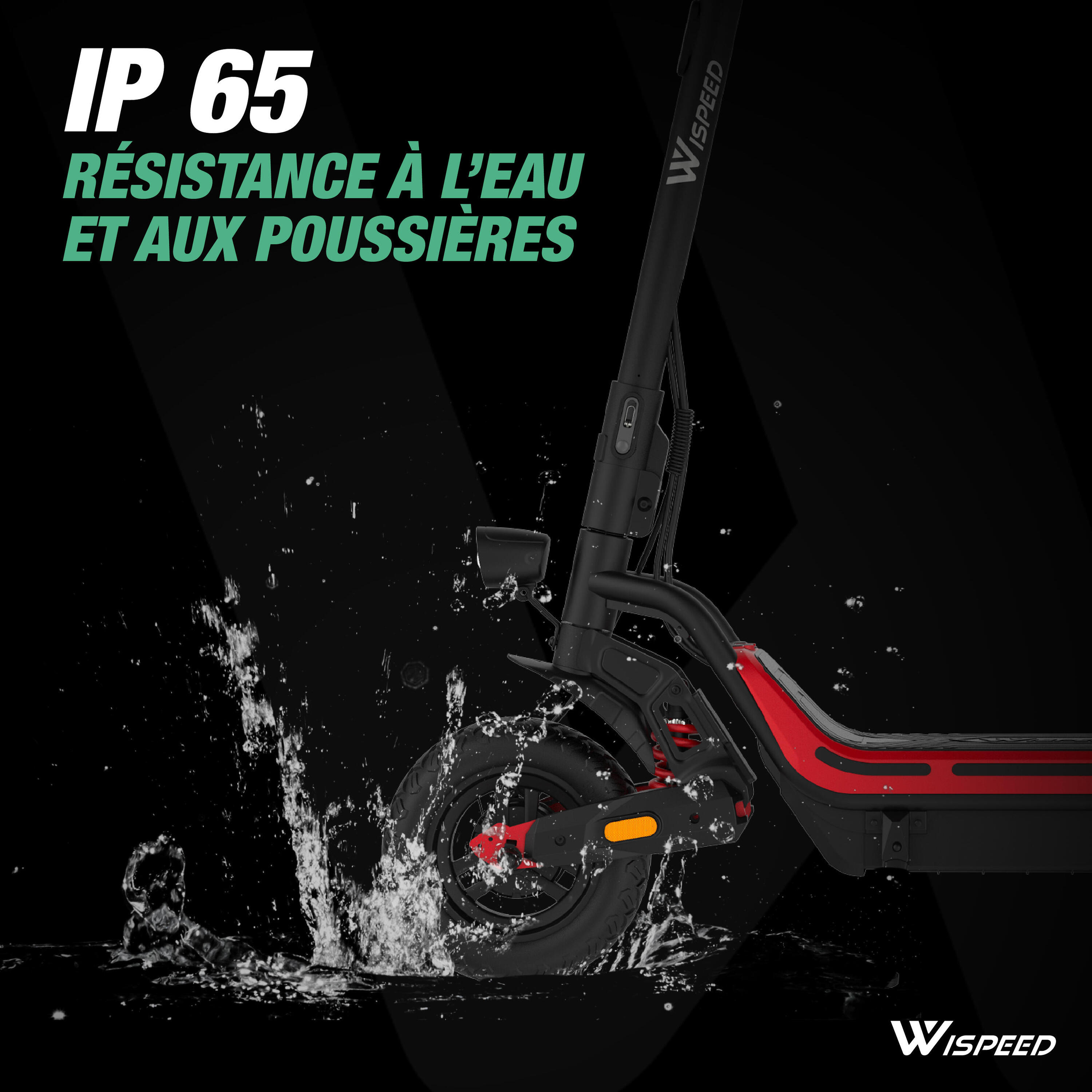 Unisexe Trottinette électrique Tout-chemin 60 km 10" SUVPILOT 150 R 2/5