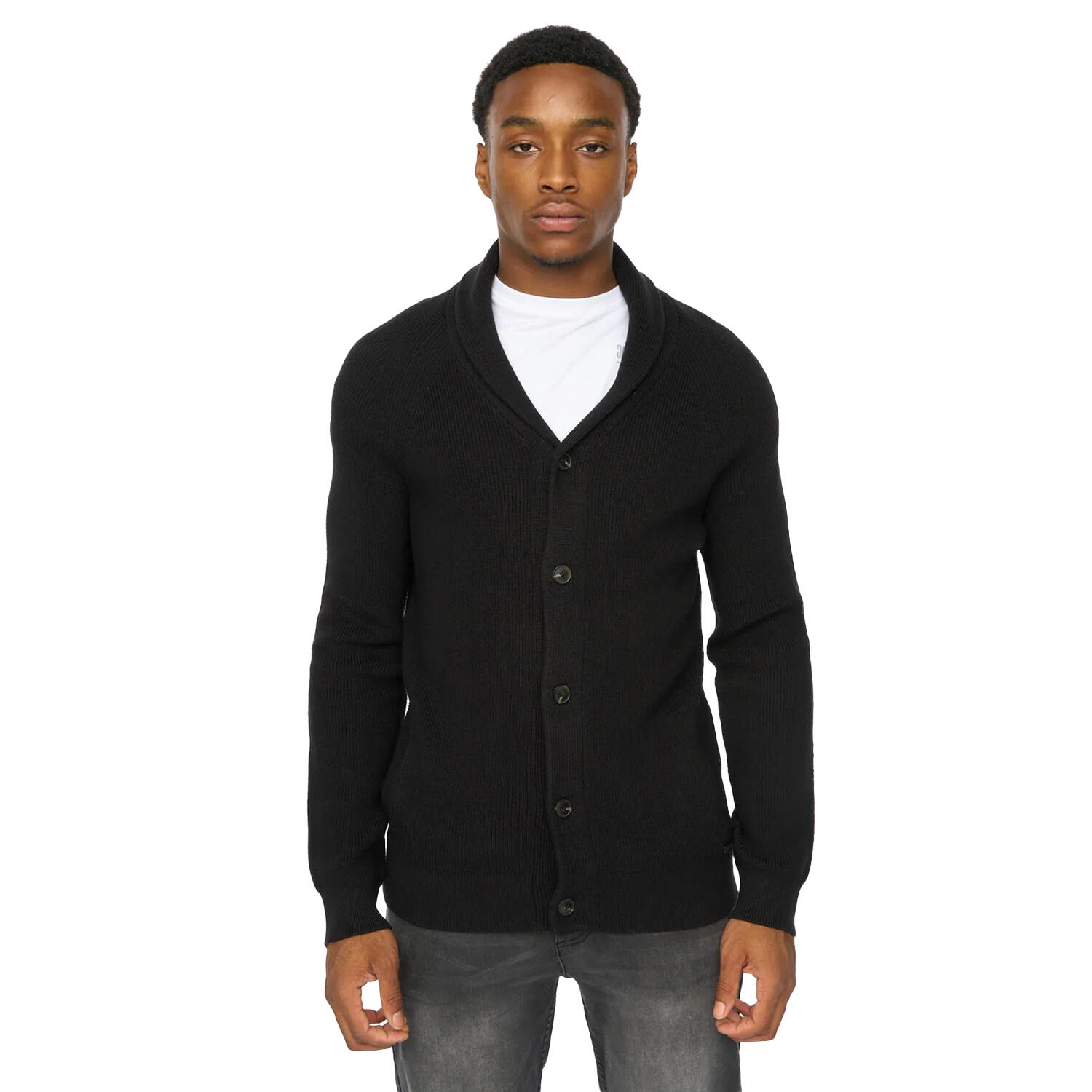 Duck and Cover Mens Venosa Shawl Collar Cardigan
