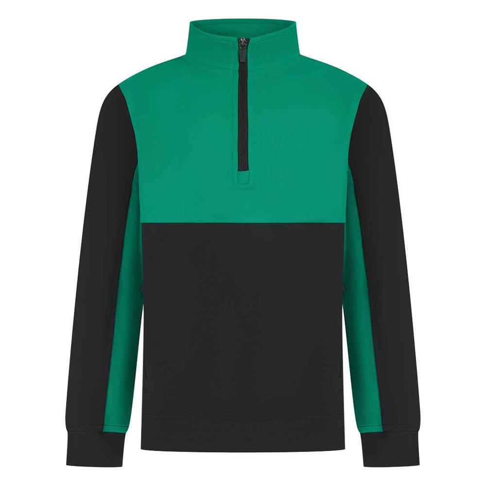 Finden & Hales Childrens/Kids Quarter Zip Fleece Top