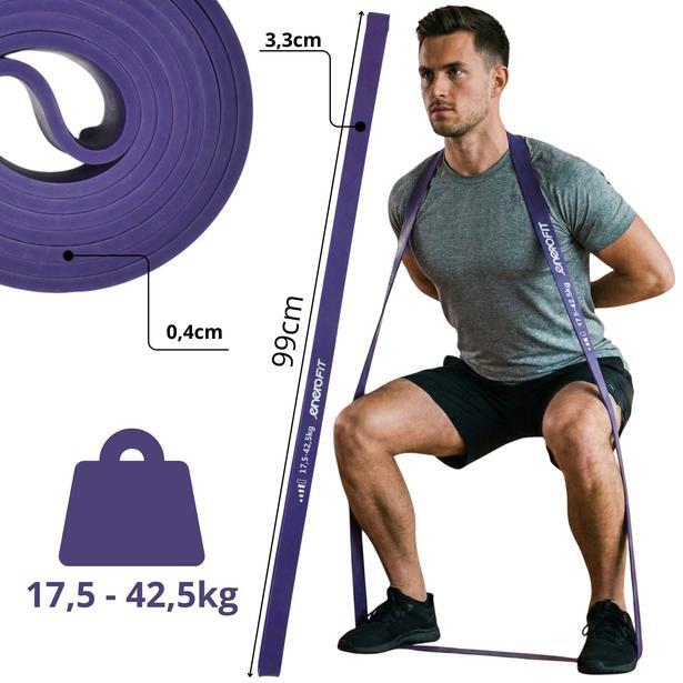 Taśma guma oporowa Enero Fit 17,5-42,5KG lateksowa 5/6
