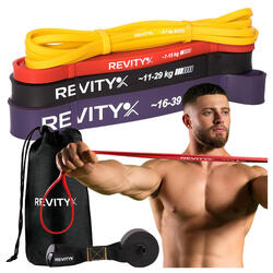Kit training band élastiques avec plan d’entraînement Revity Power Bands
