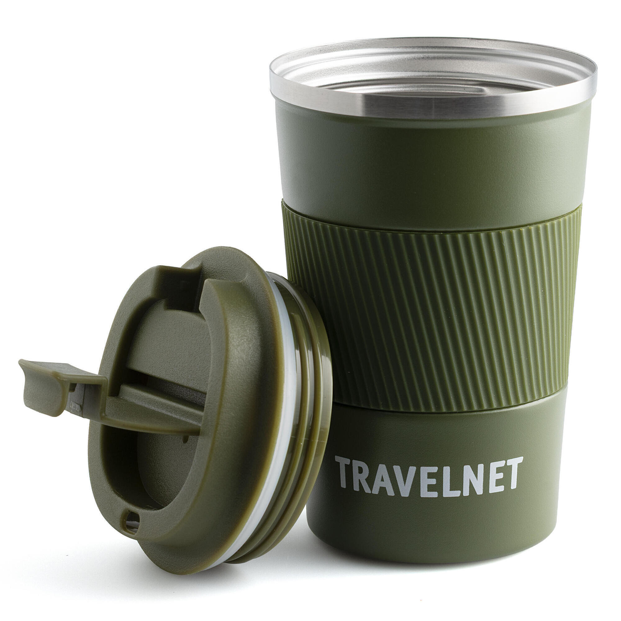 Travelnet - Travelnet Thermosbecher – Mug À Café À Emporter– 380 Ml - Bouteille Isotherme - Vert - Decathlon