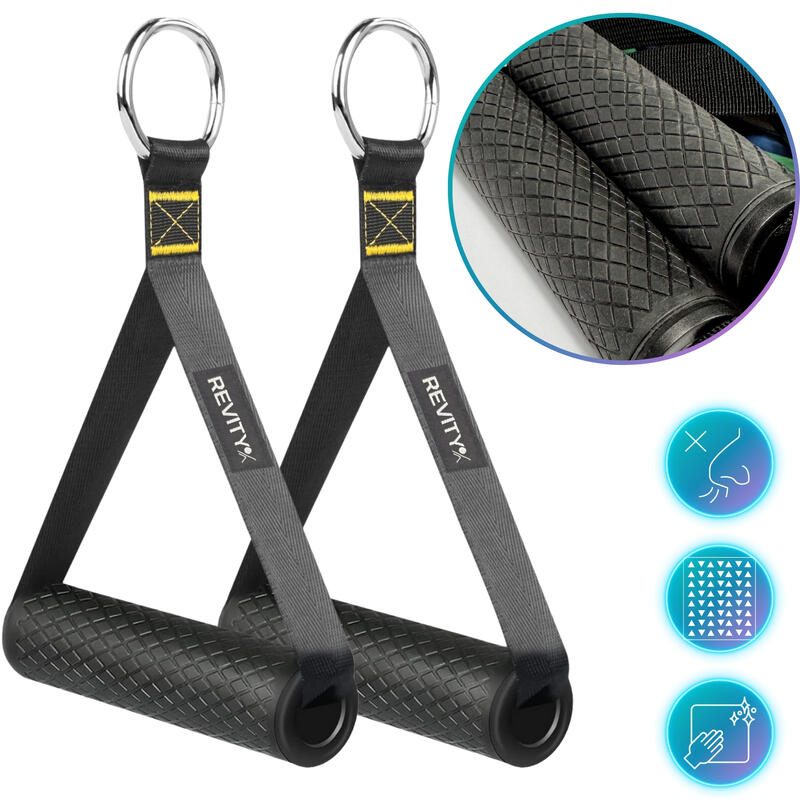 Bandă Elastică de exercitii Workout Bands Set 5 benzi rezistente cu accesorii