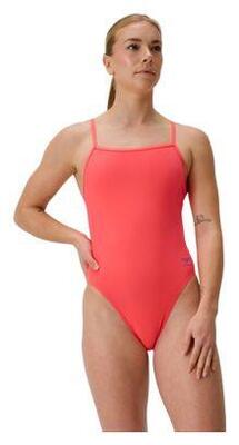 Damesbadpak speedo club training v-back 2.0 oranje