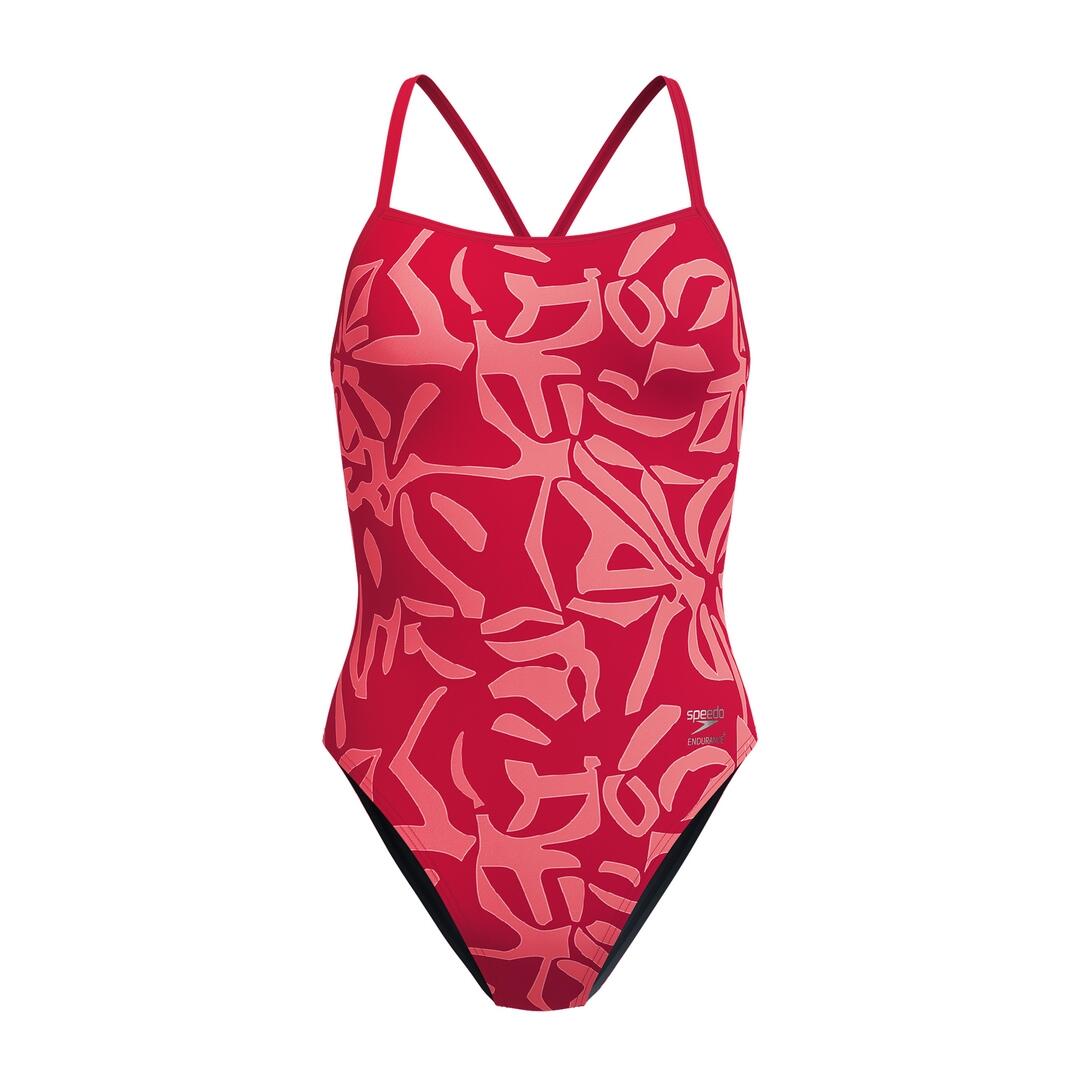 Strój kąpielowy damski Speedo Fl Printed V-Back 2.0 Af 6/7