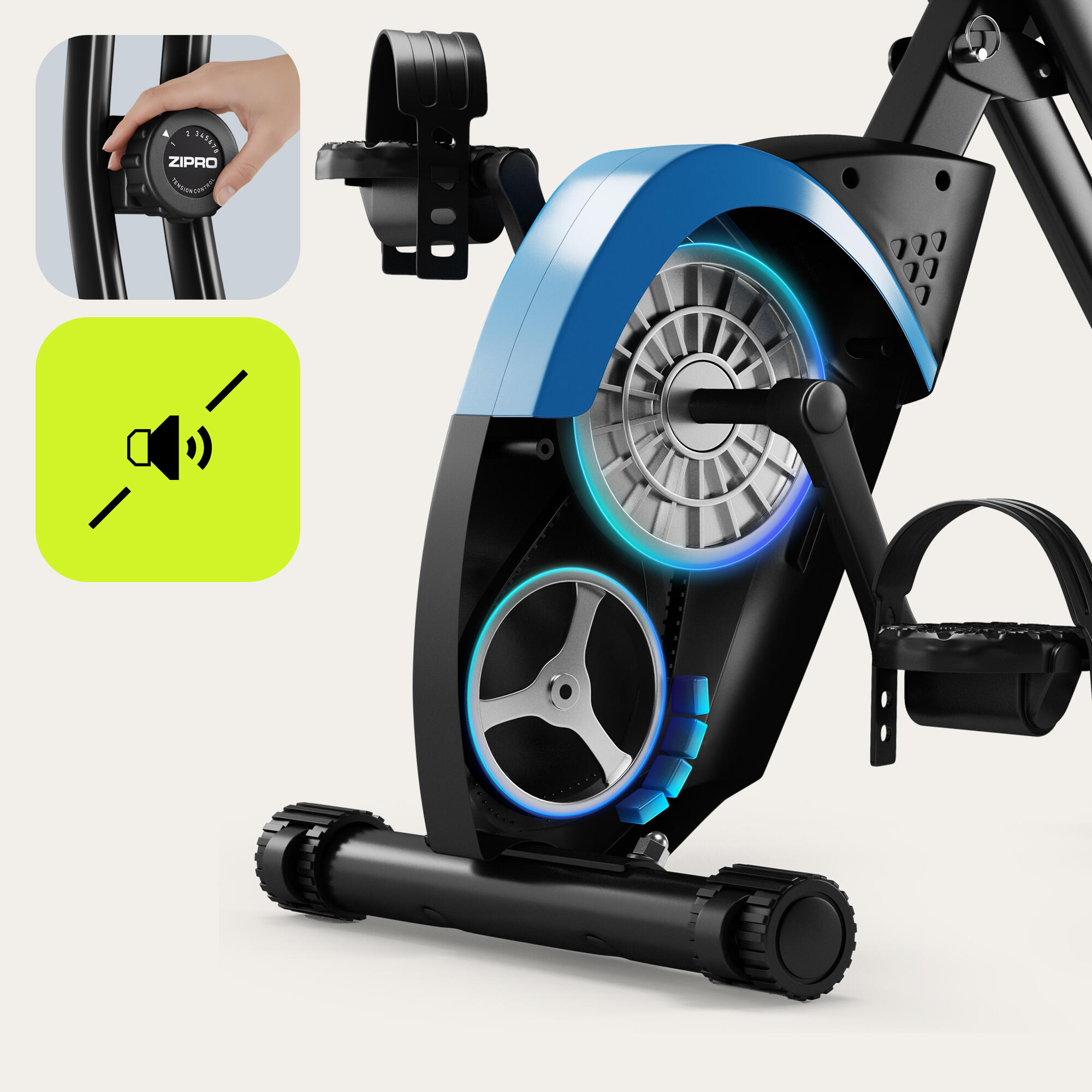 ZIPRO - Bicicletă de Apartament pliabilă Zipro Future X 8 nivele
