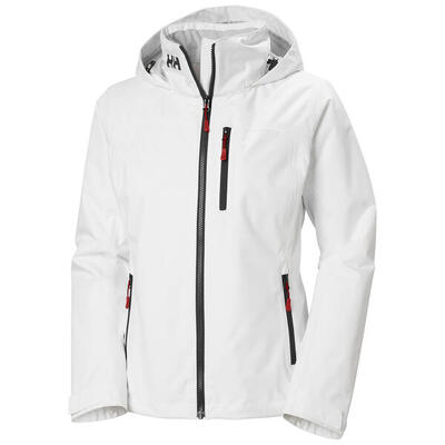Giacca con cappuccio impermeabile intermedia da donna Helly Hansen Crew 2.0