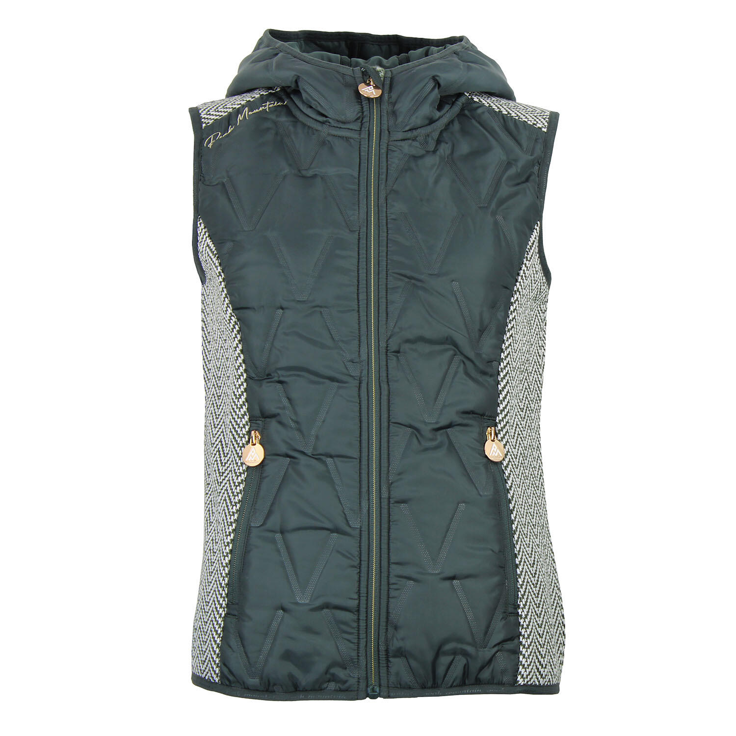 Peak Mountain - Veste Sans Manche À Capuche Femme Peak Mountain Antilope - Doudoune Synthétique - Vert - Decathlon