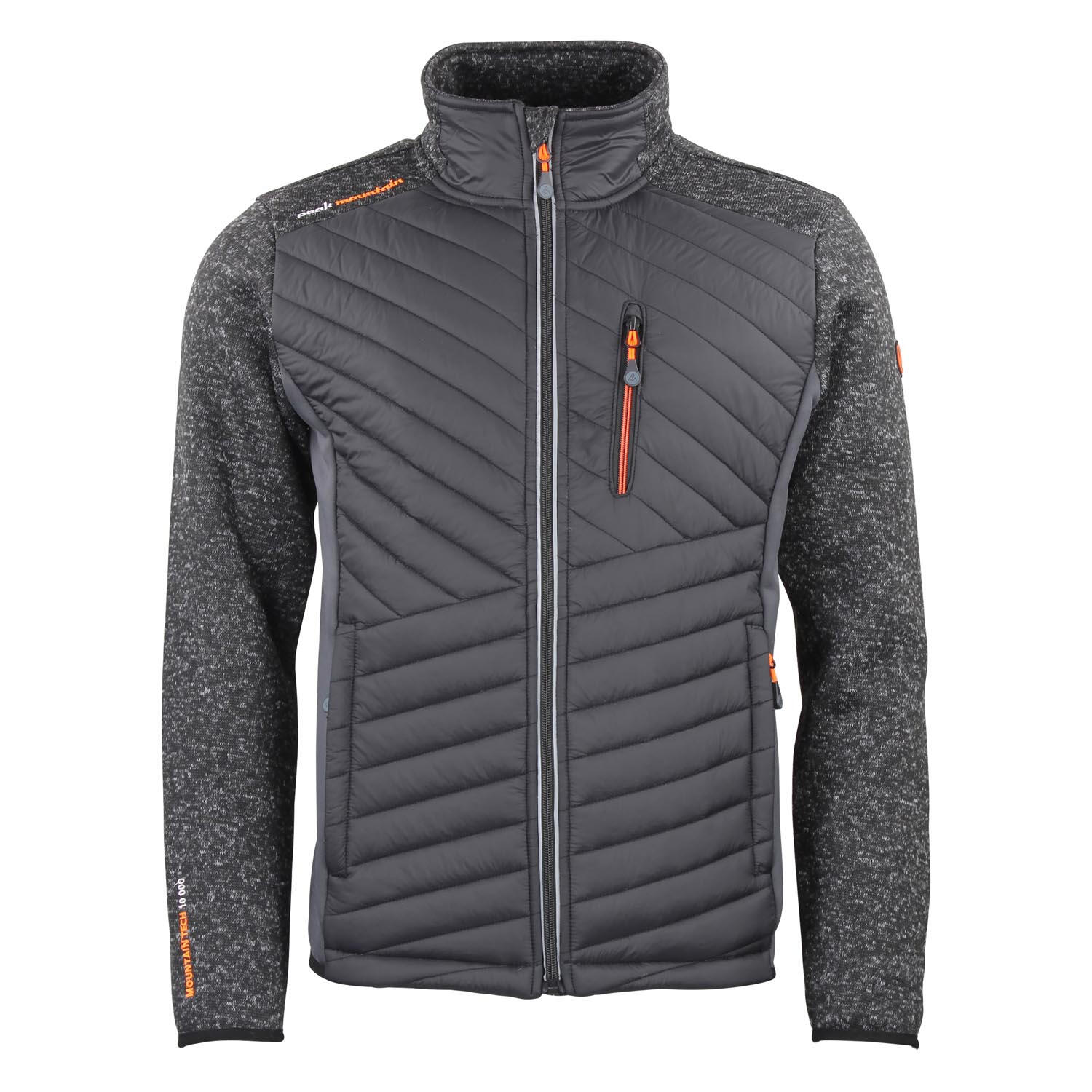 PEAK MOUNTAIN Fleece jacket with quilted panels Peak Mountain Chacha