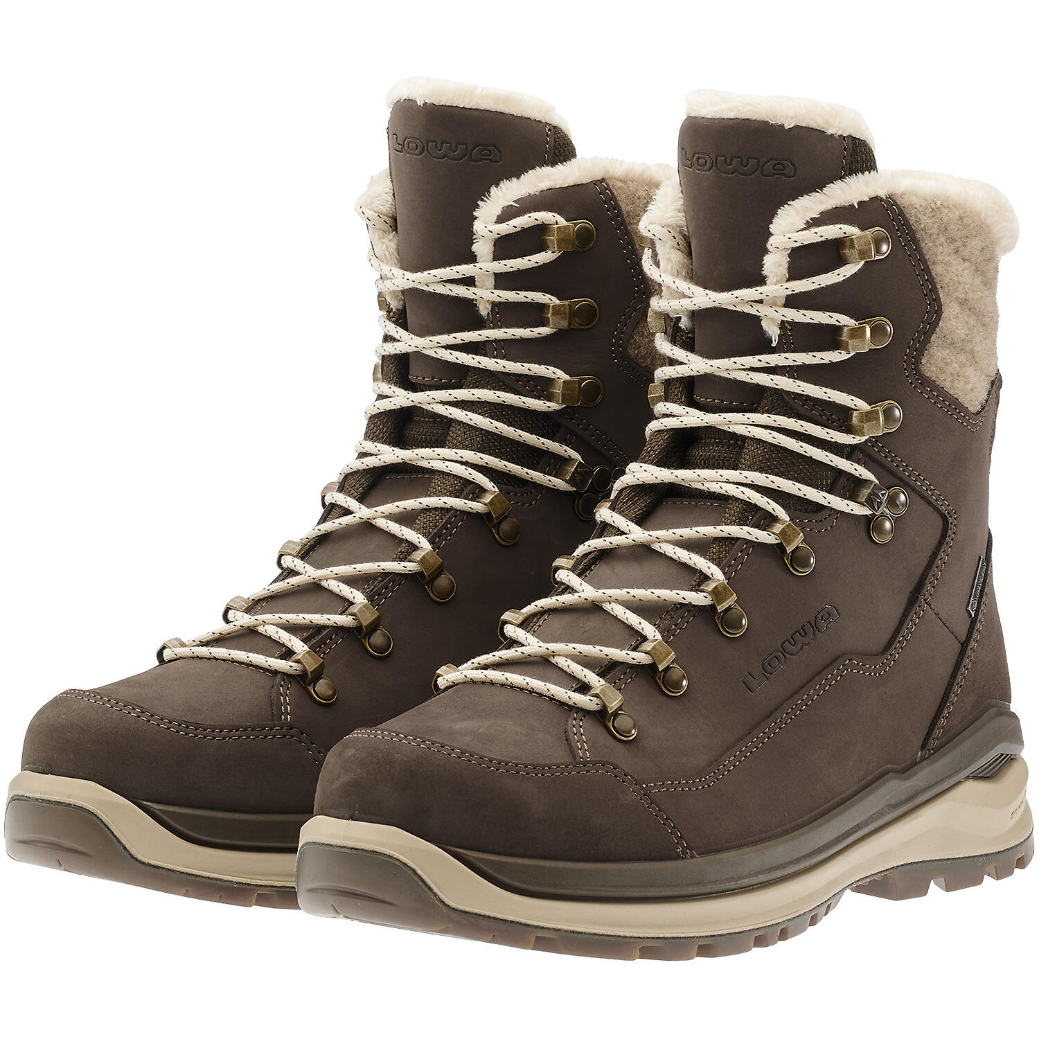 LOWA Damen RENEGADE EVO ICE 2 GTX WS Winterstiefel 421951 4532 Brown/Sand 6/7