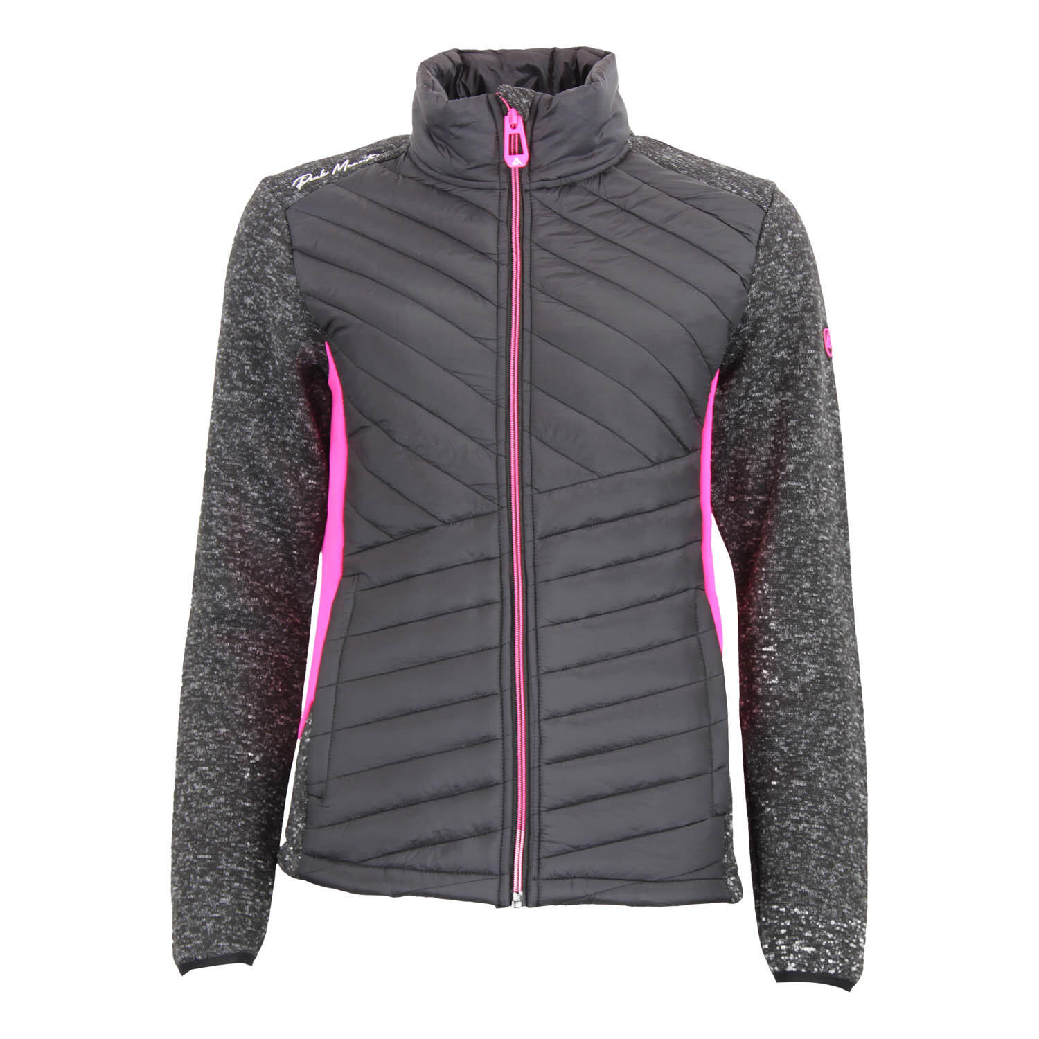 Peak Mountain - Blouson Polaire À Empiècements Matelassés Femme Peak Mountain Apony - Blouson - Noir - Decathlon