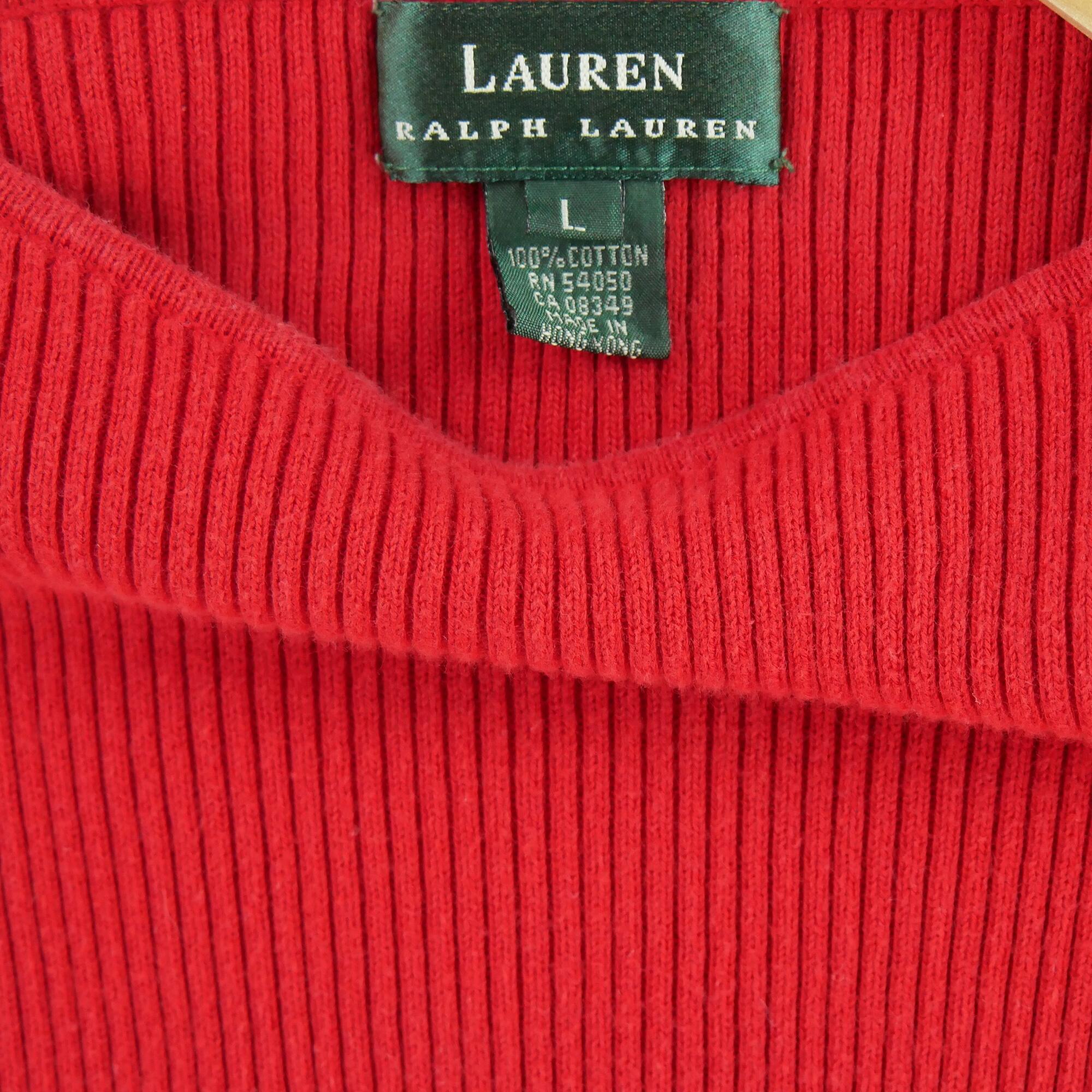Reconditionné - Pull Femme Rouge - Bon État 5/6