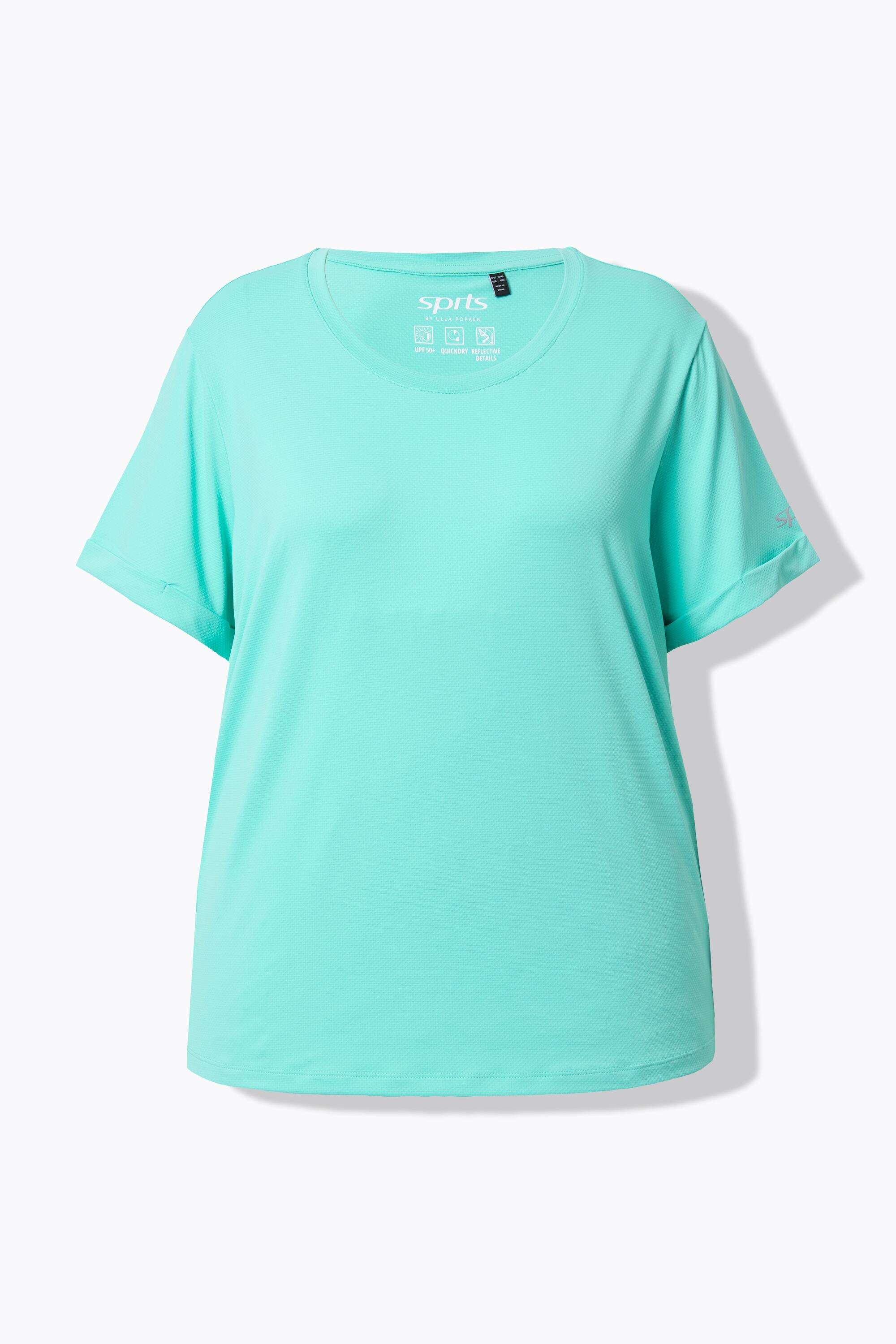 Femme T-shirt technique UV 50+. Col rond et manches courtes. Matière recyclée 5/7