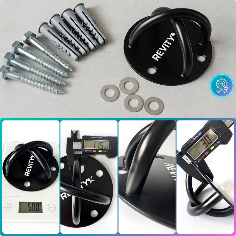 Suport tavan/perete pentru curele și sac de box Revity Gravity Hook 250 kg