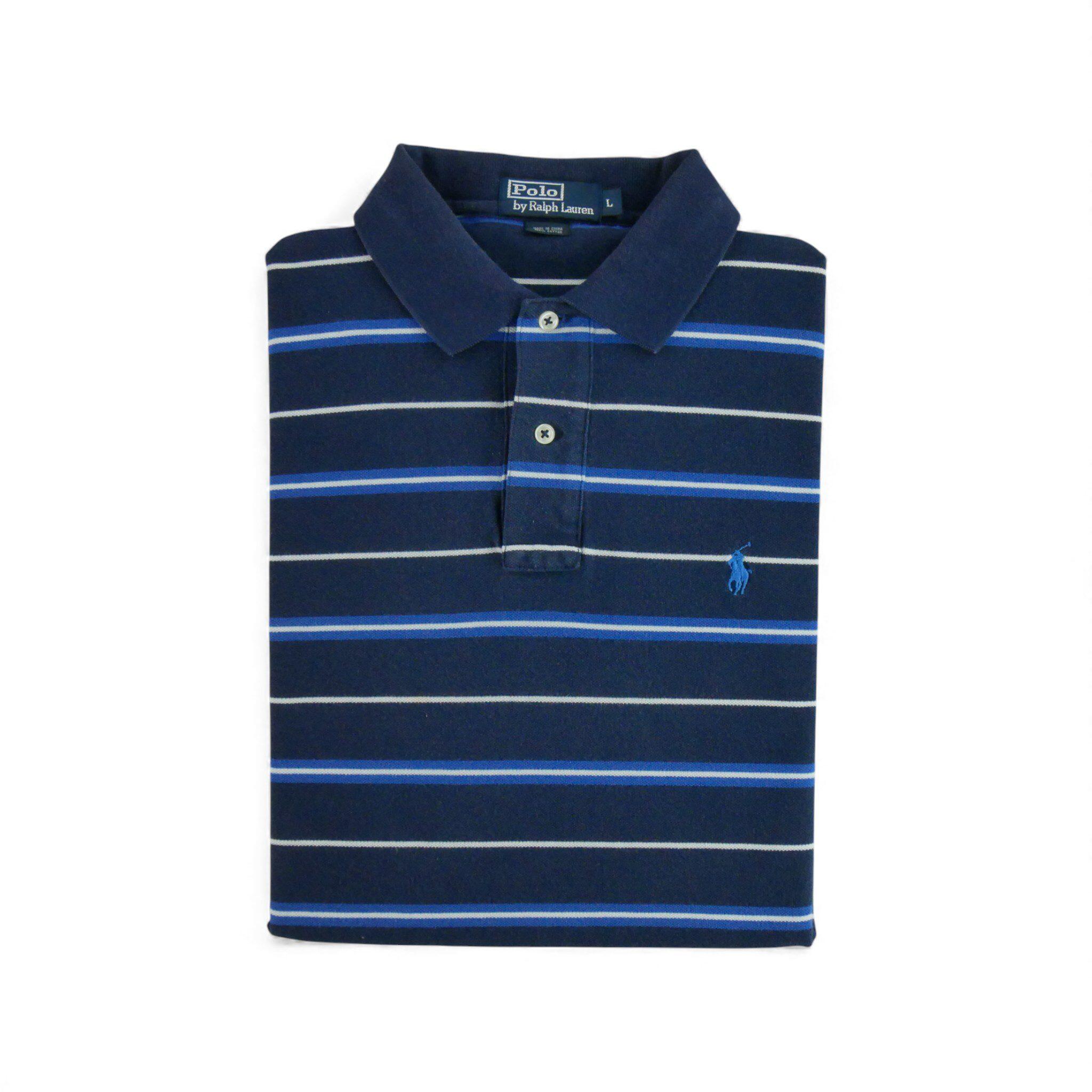 Ralph Lauren - Reconditionné - Polo Manches Courtes Homme Bleu - Très Bon État - Polo Manches Courtes - Bleu - Decathlon