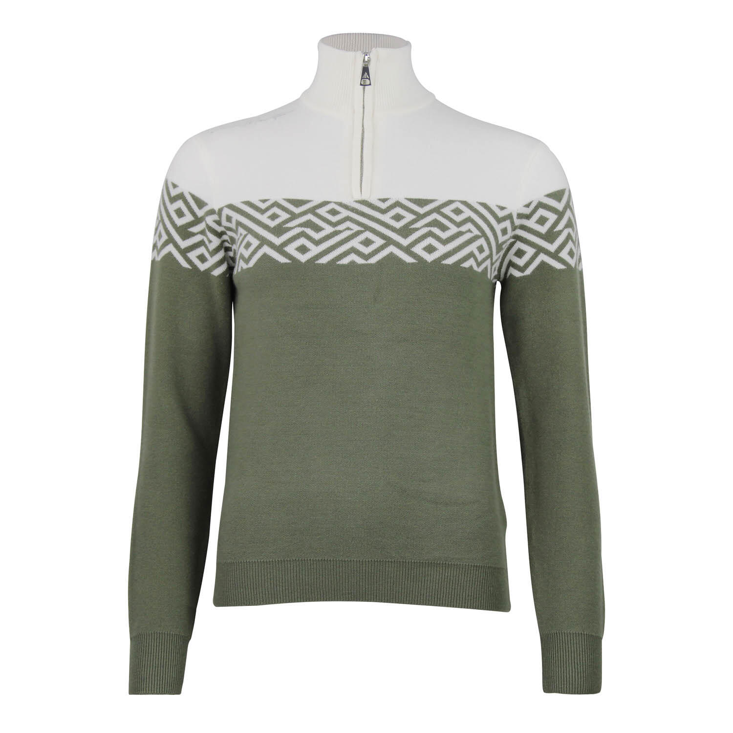 Peak Mountain - Pull Col Roulé 1/2 Zip Femme Peak Mountain Akar - Pull - Vert - Decathlon