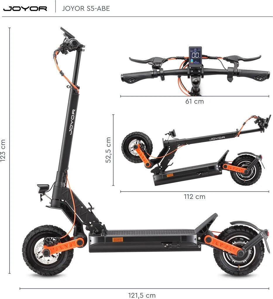 Elektrický skúter JOYOR S5 ABE – čierny 2/7