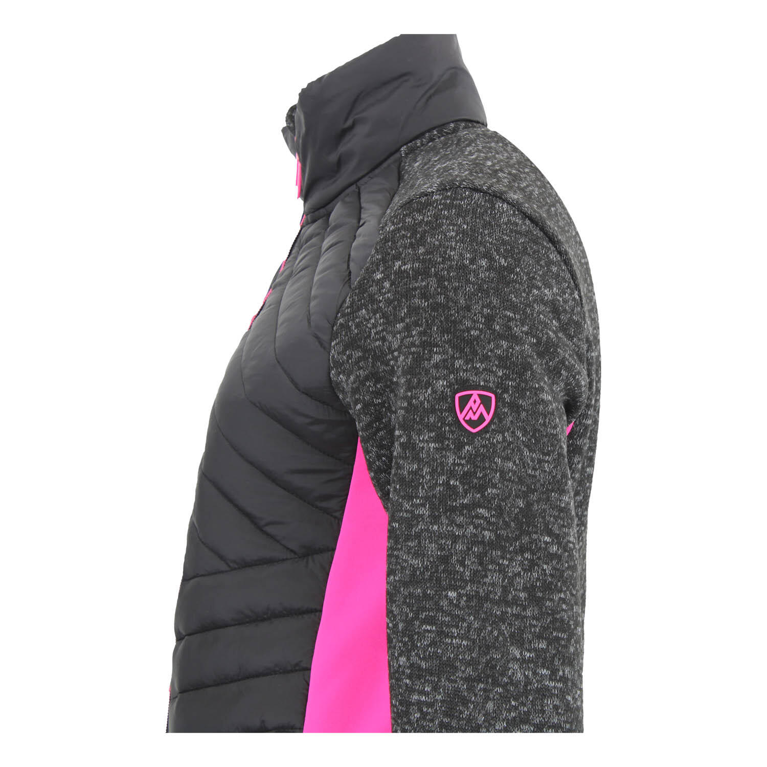 Blouson polaire à empiècements matelassés femme Peak Mountain Apony 5/5