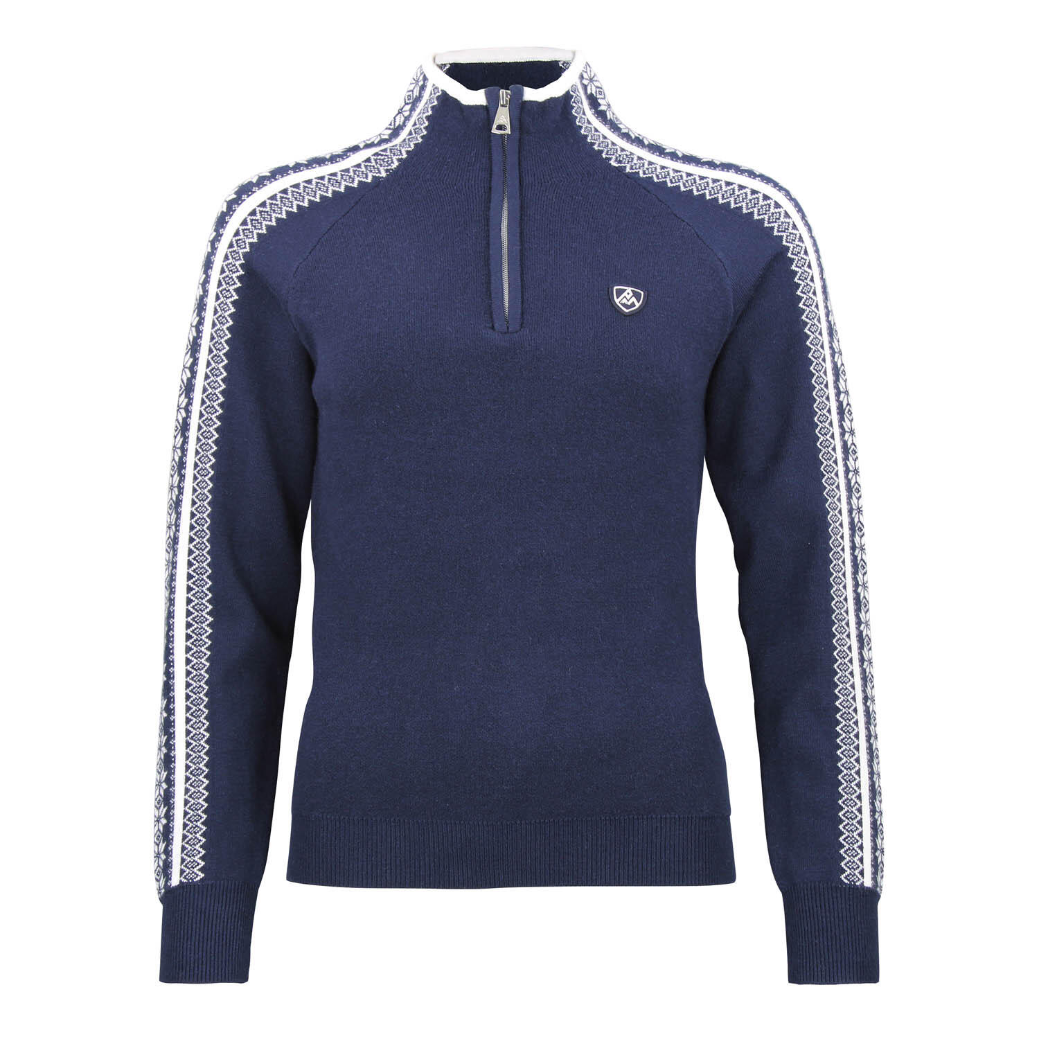 Peak Mountain - Pull Col Roulé 1/2 Zip Femme Peak Mountain Adomino - Pull - Bleu - Decathlon