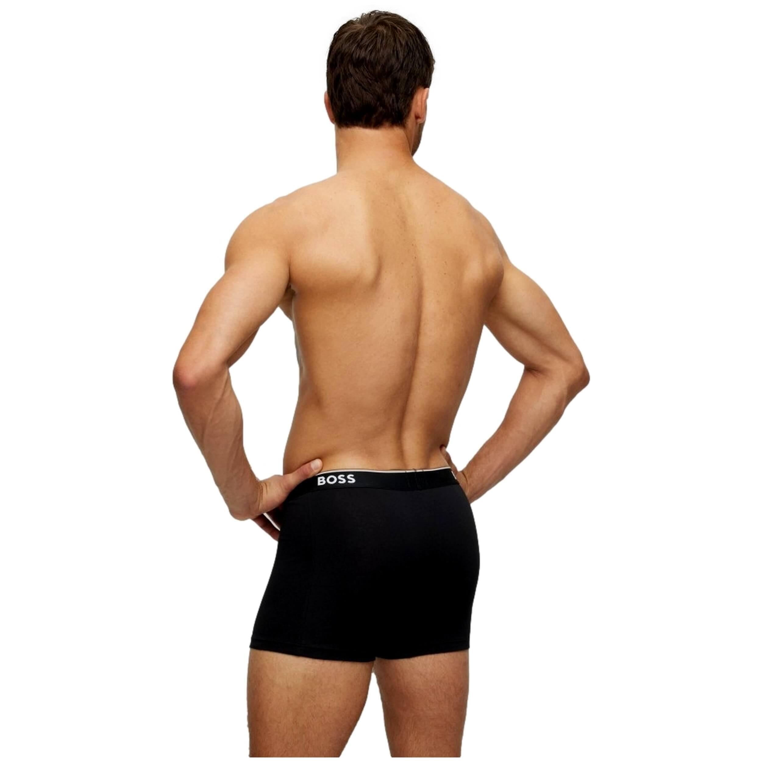 Boxer Uomo Misura Confezione 3 Boss Nero Carbone Grigio 5/5