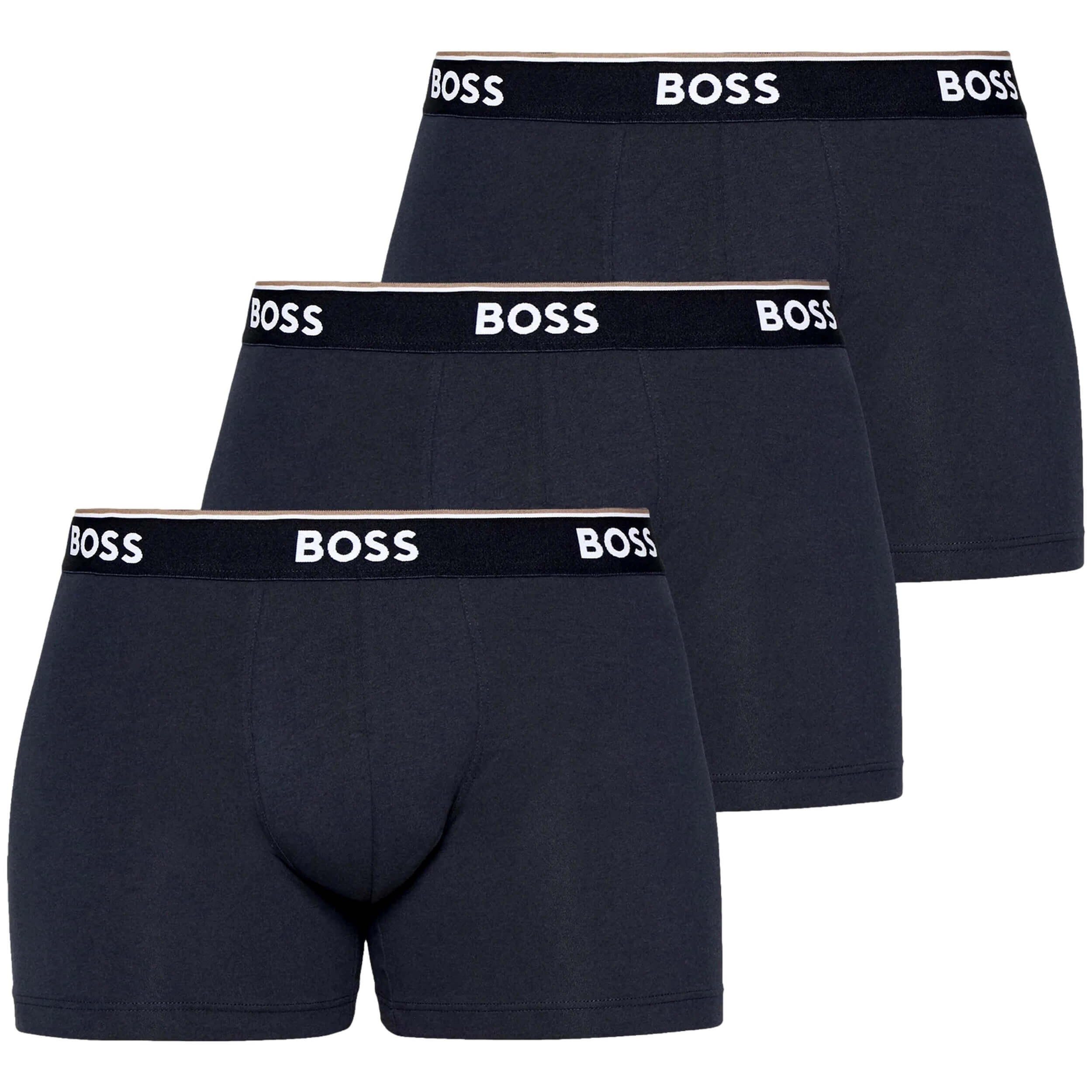 Boxershorts für (3erPack) Herren Marine 3/4