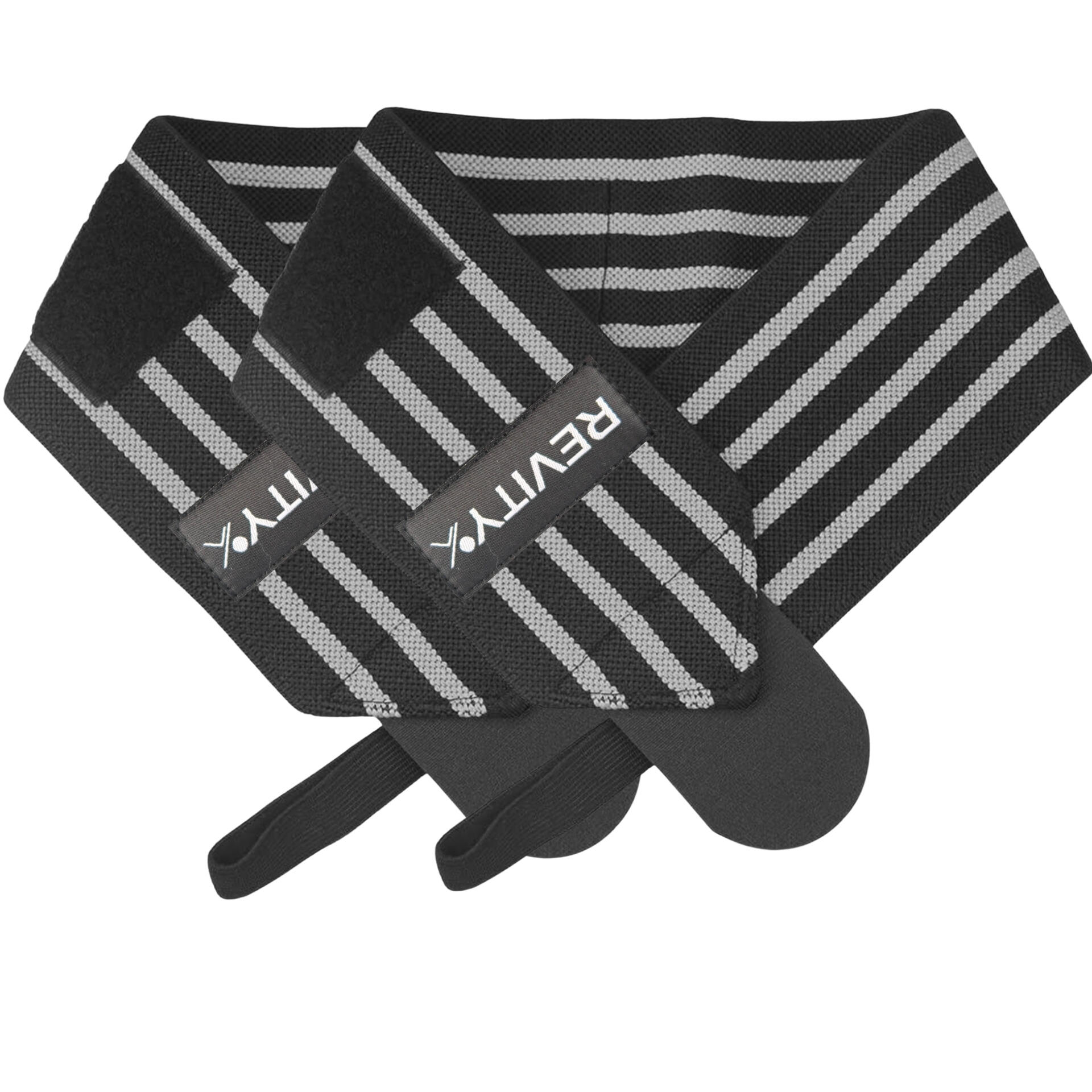 Muñequeras de halterofilia Wrist Wraps, soporte elástico con velcro, vendas 4/7