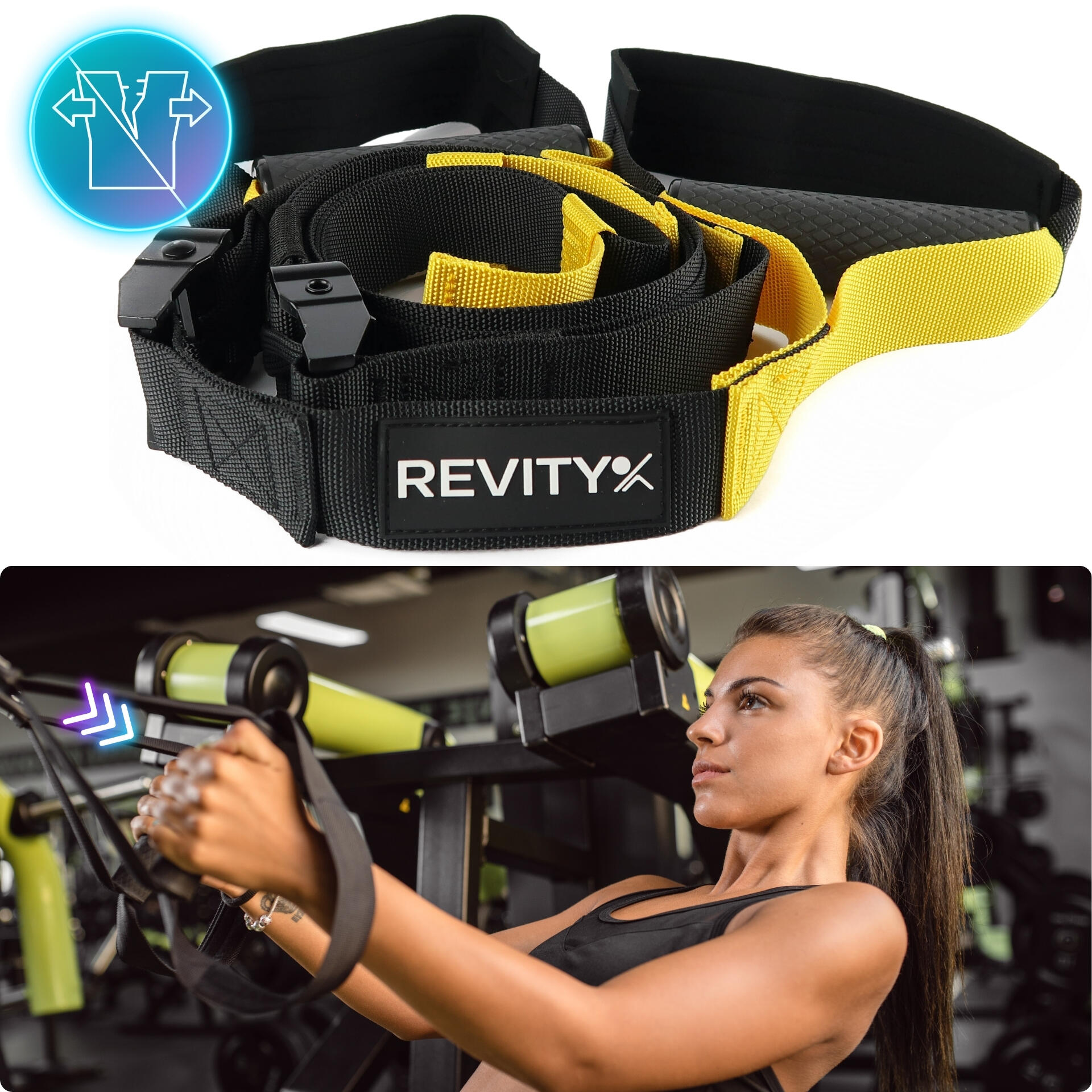 Sangles de suspension + ancrage porte, PDF entraînement Revity Gravity Trainer 5/7