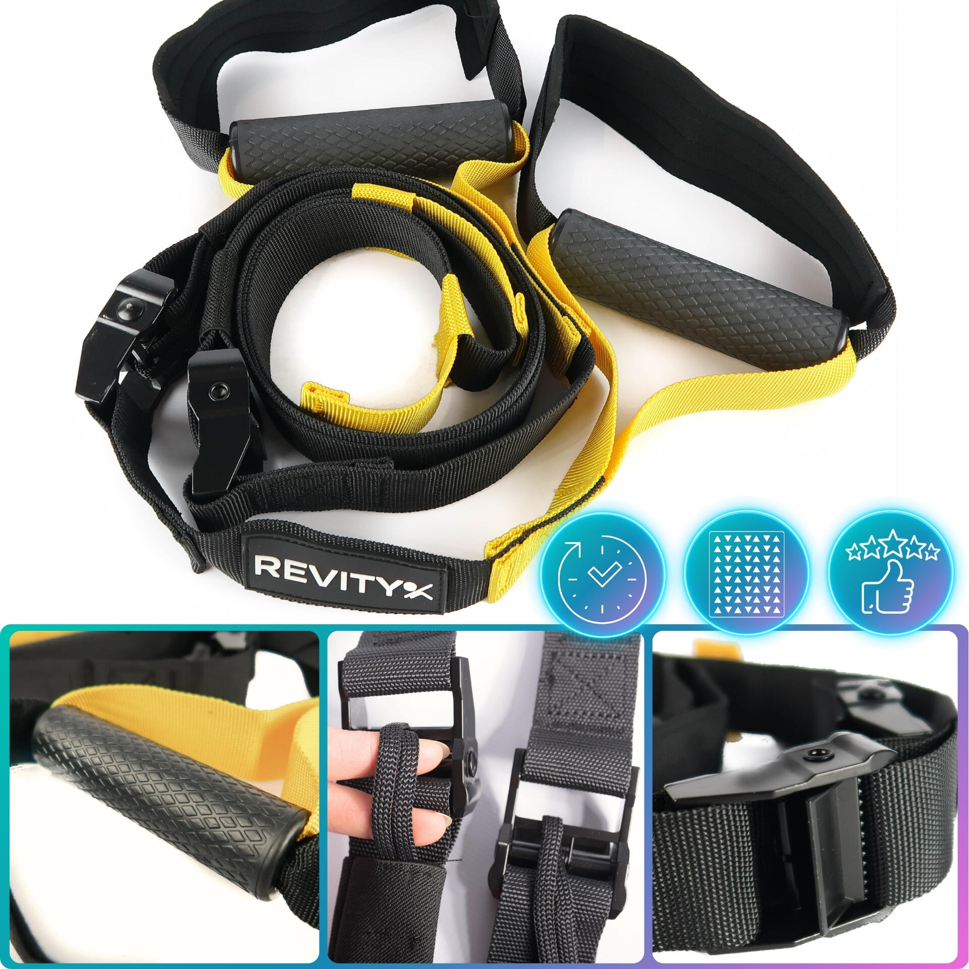 Sangles de suspension + ancrage porte, PDF entraînement Revity Gravity Trainer 4/7