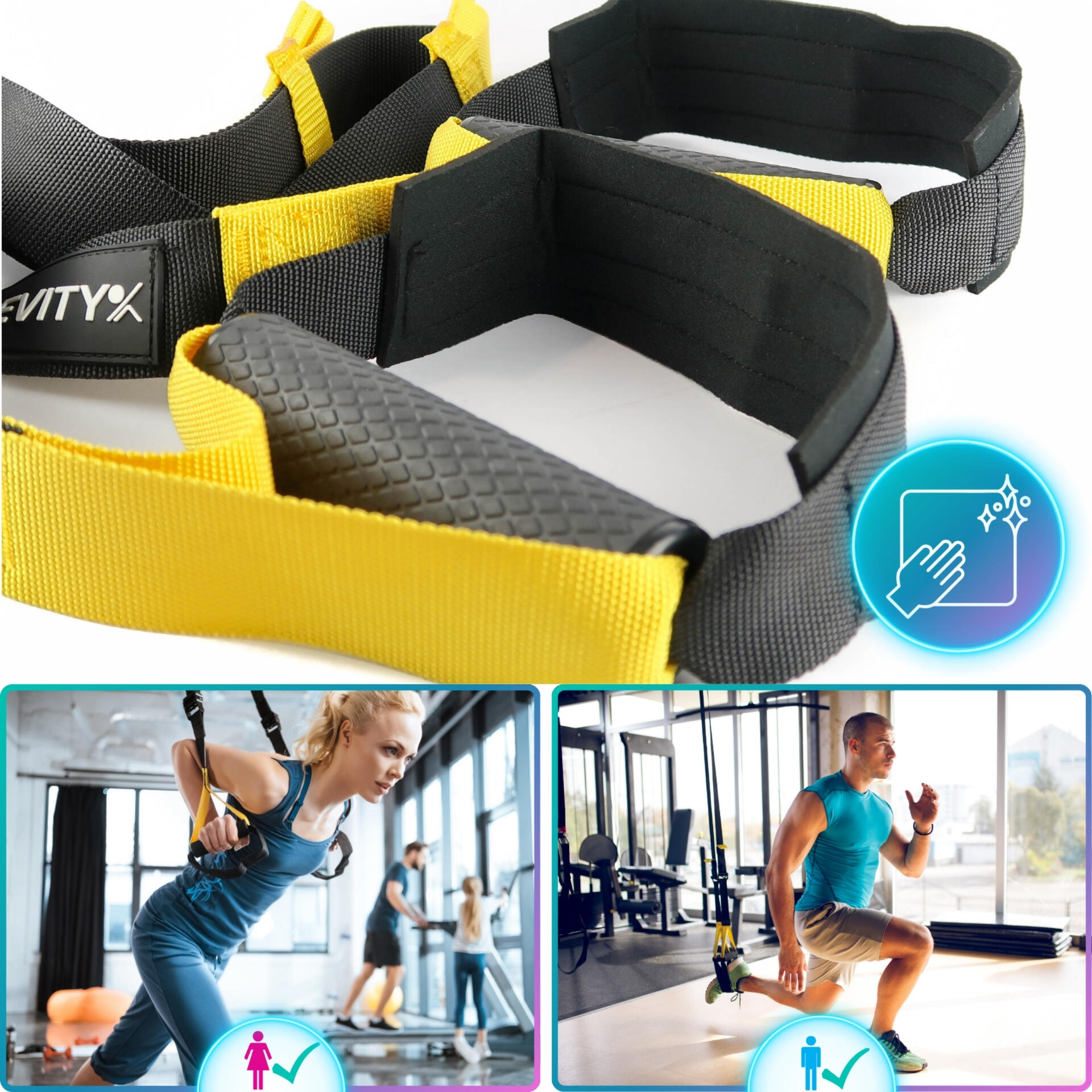 Sangles de suspension + ancrage porte, PDF entraînement Revity Gravity Trainer 6/7
