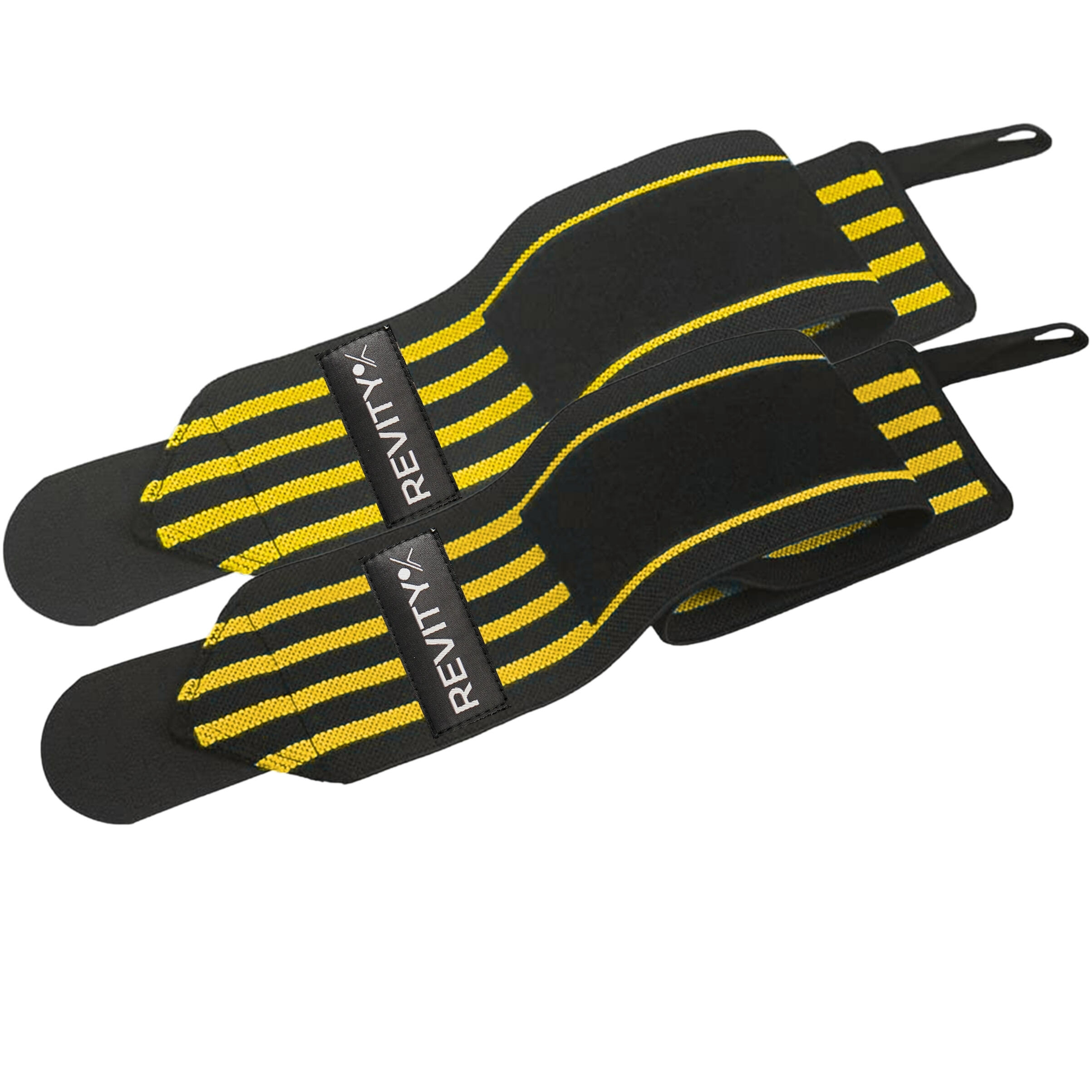 Muñequeras de halterofilia Wrist Wraps, soporte elástico con velcro, vendas 2/6