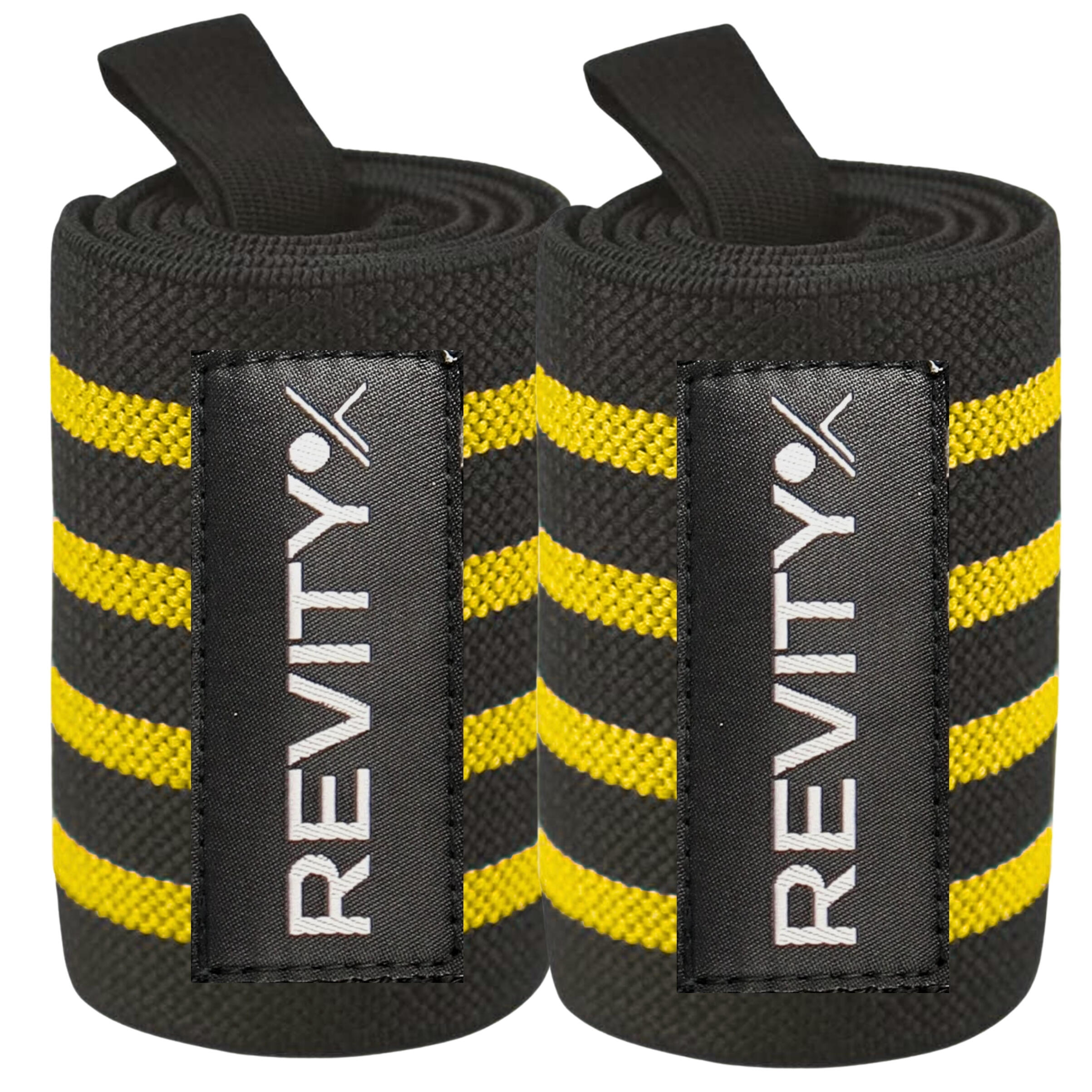 Muñequeras de halterofilia Wrist Wraps, soporte elástico con velcro, vendas 5/6