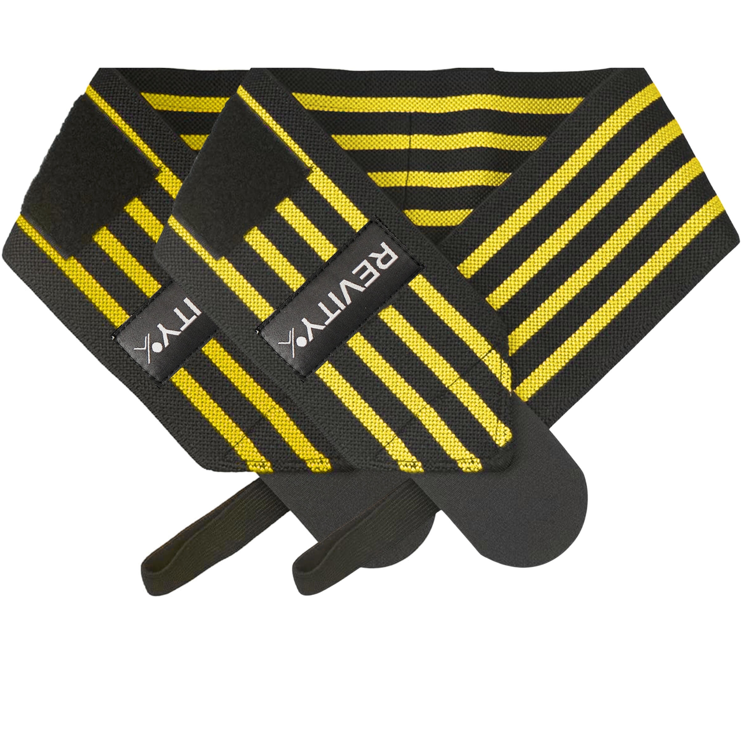 Muñequeras de halterofilia Wrist Wraps, soporte elástico con velcro, vendas 4/6