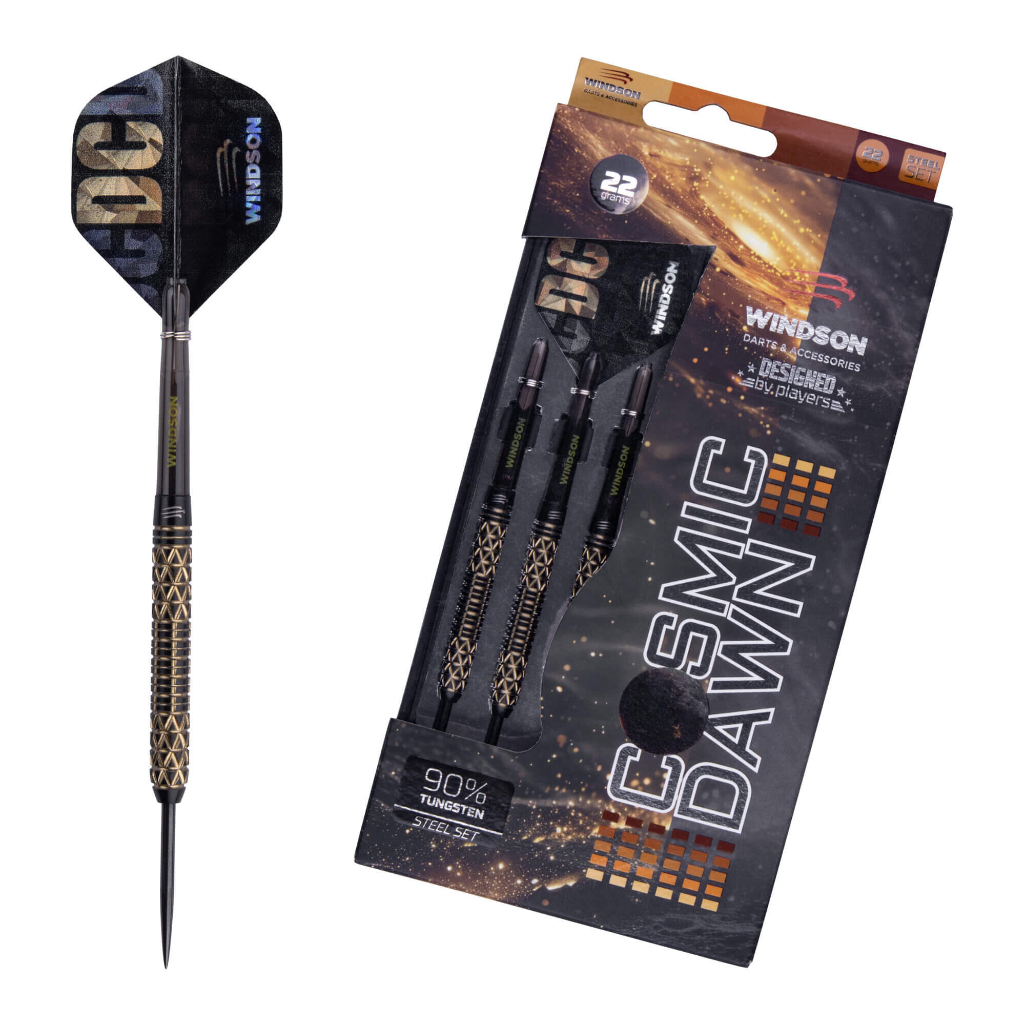 WINDSON Set šipek COSMIC DAWN 22g Tungsten - steel