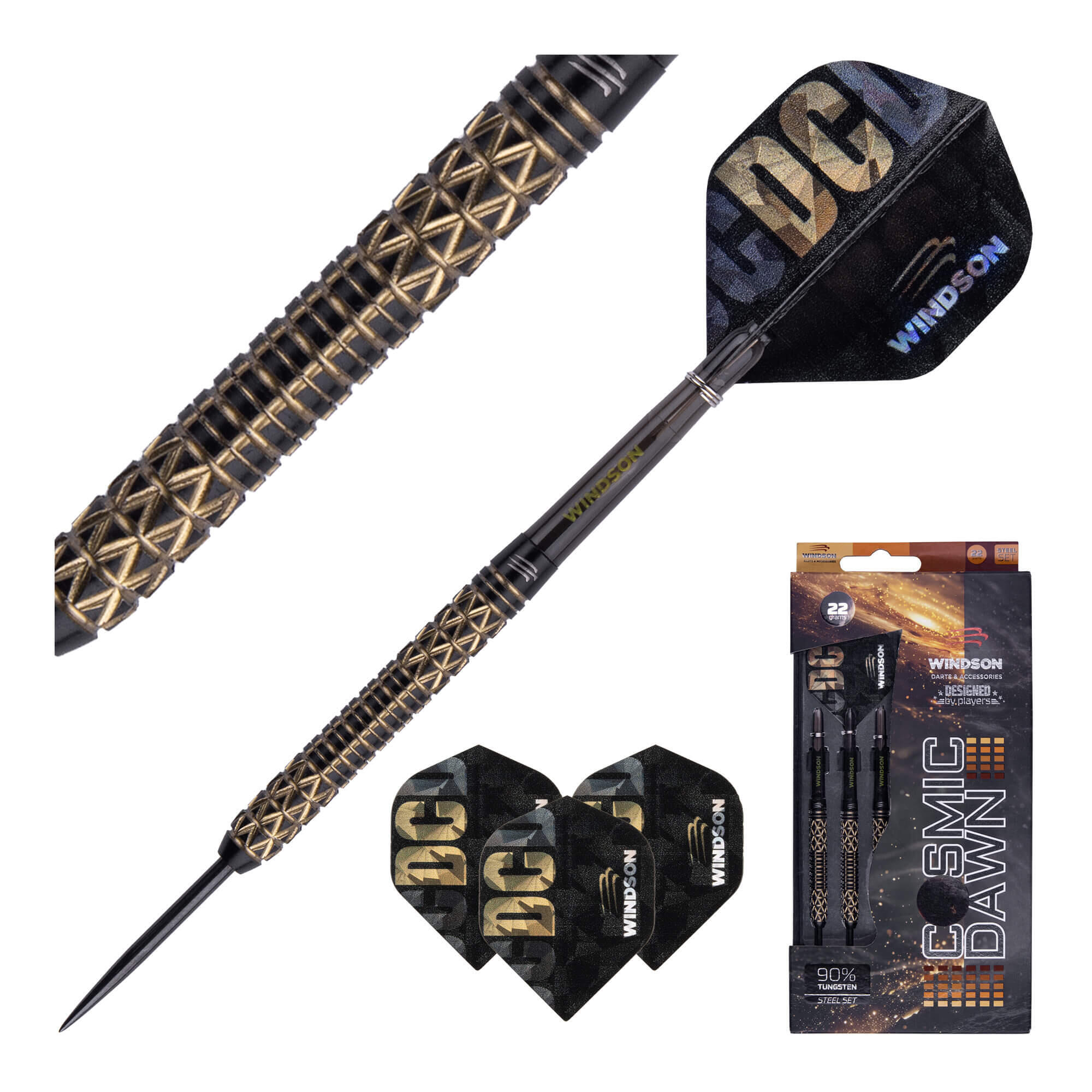 Juego de dardos COSMIC DAWN 22g Tungsteno - steel 2/4