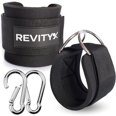 Enkelbanden ankle straps voor kabeltraining - been- en biltraining, set van 2