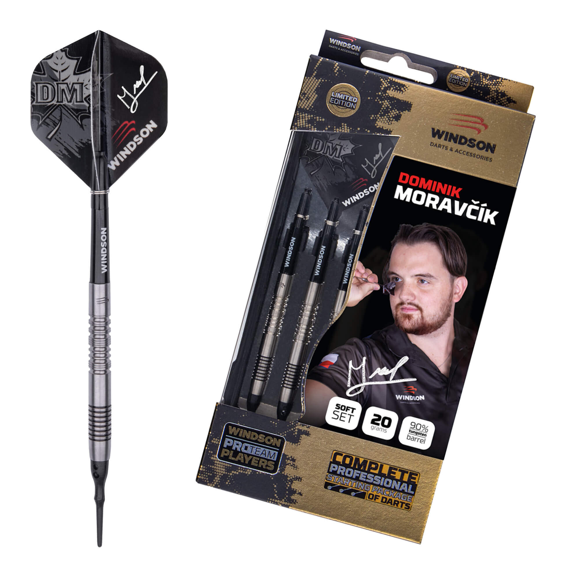 WINDSON Set šipek DOMINIK MORAVČÍK 20g Tungsten - soft