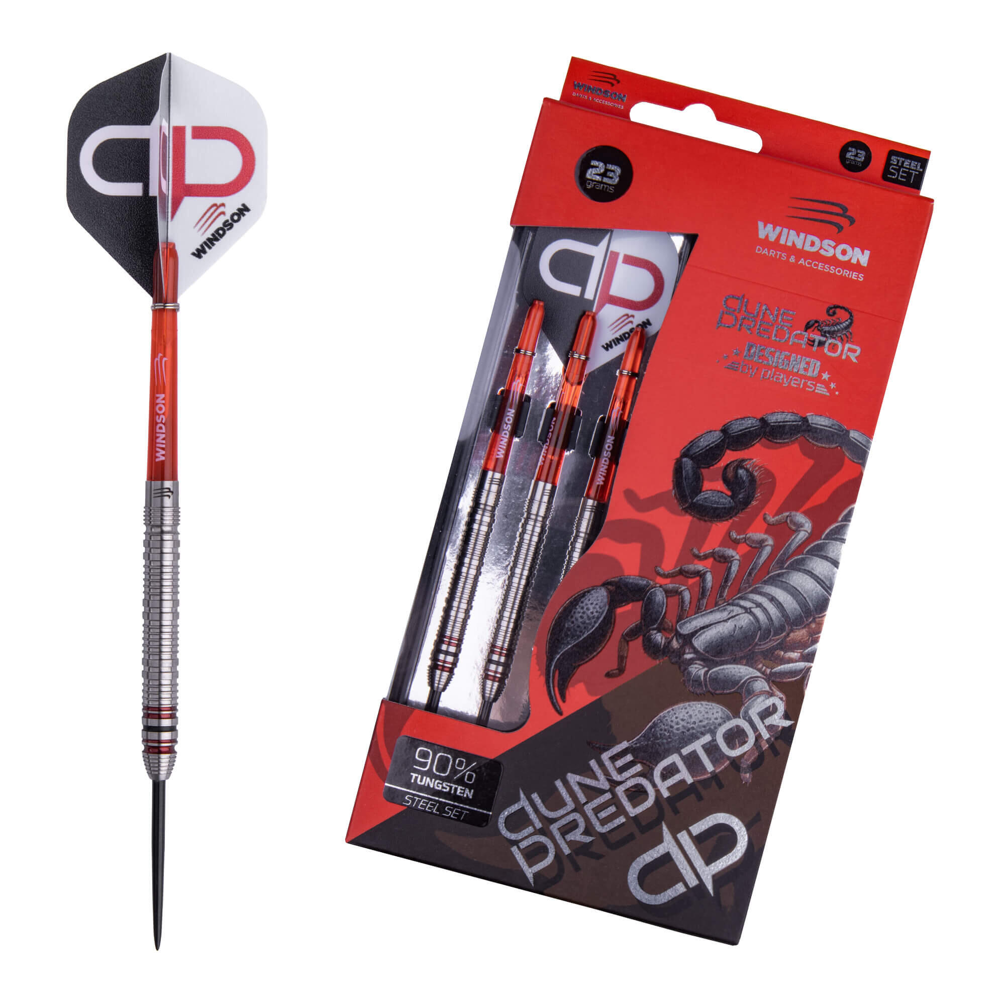 WINDSON Set šipek DUNE PREDATOR 23g Tungsten - steel